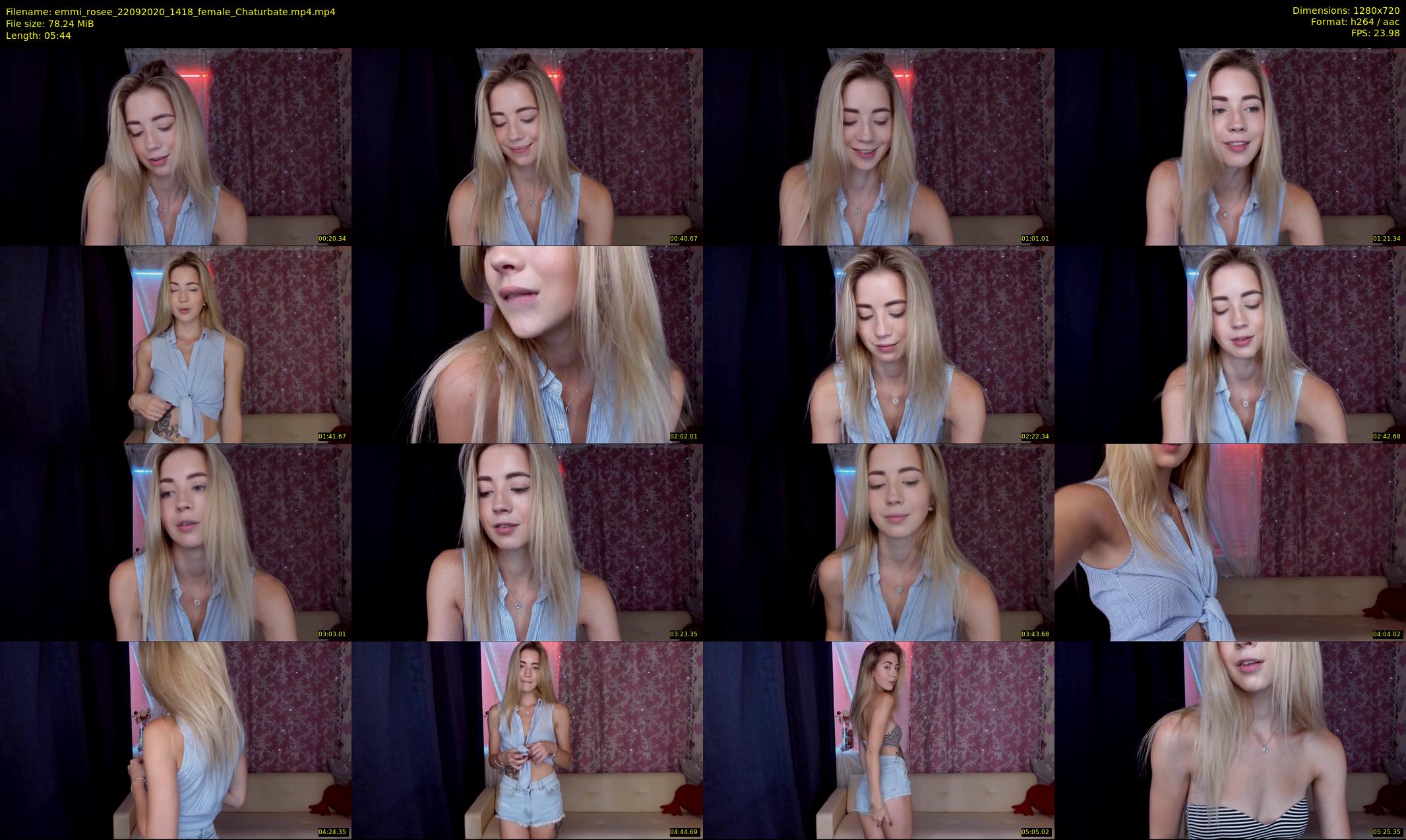 emmi_rosee — 6 minute Chaturbate female cam show recording, 720p, Sep 22, 2020