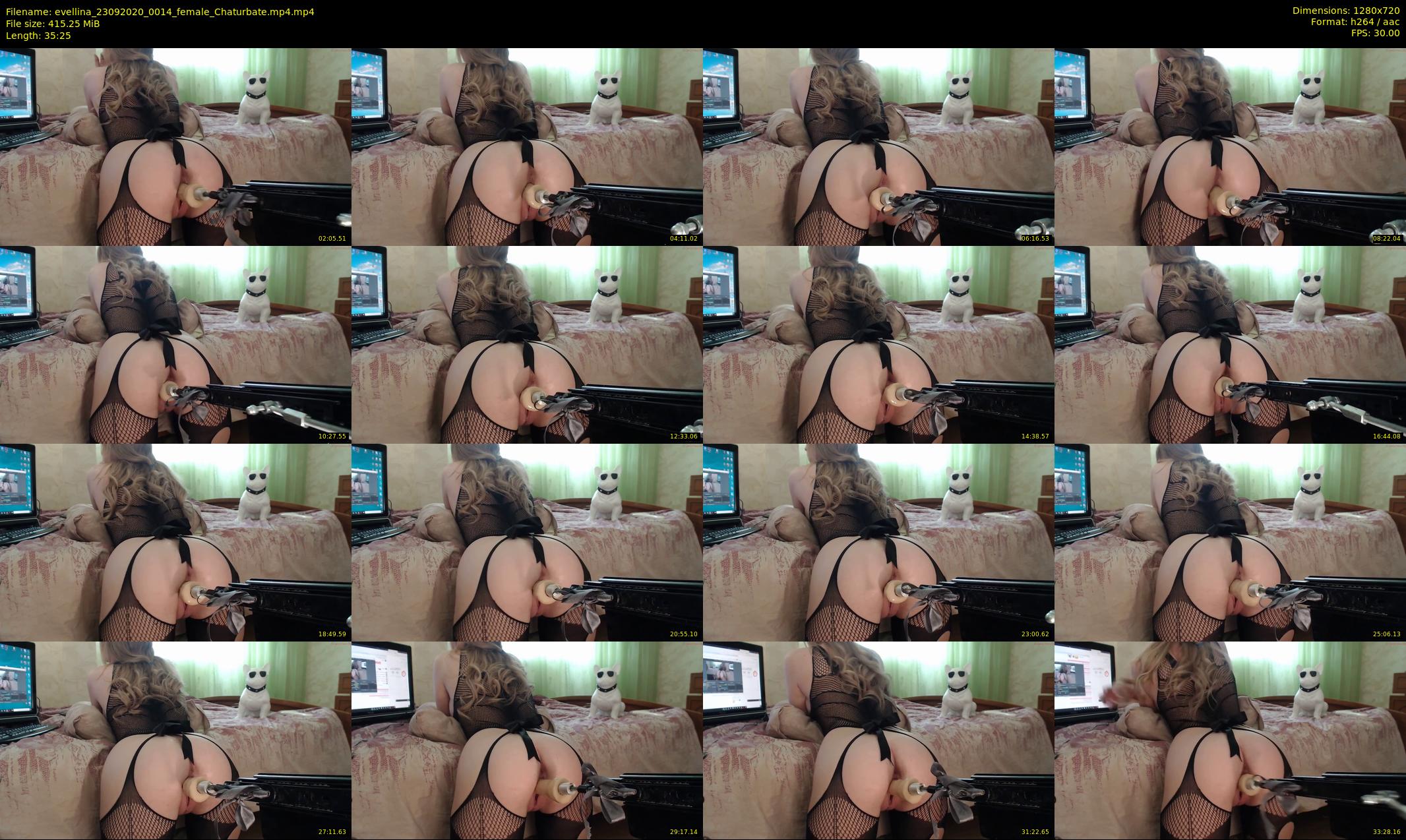 evellina — 36 minute Chaturbate female cam show recording, 720p, Sep 23, 2020