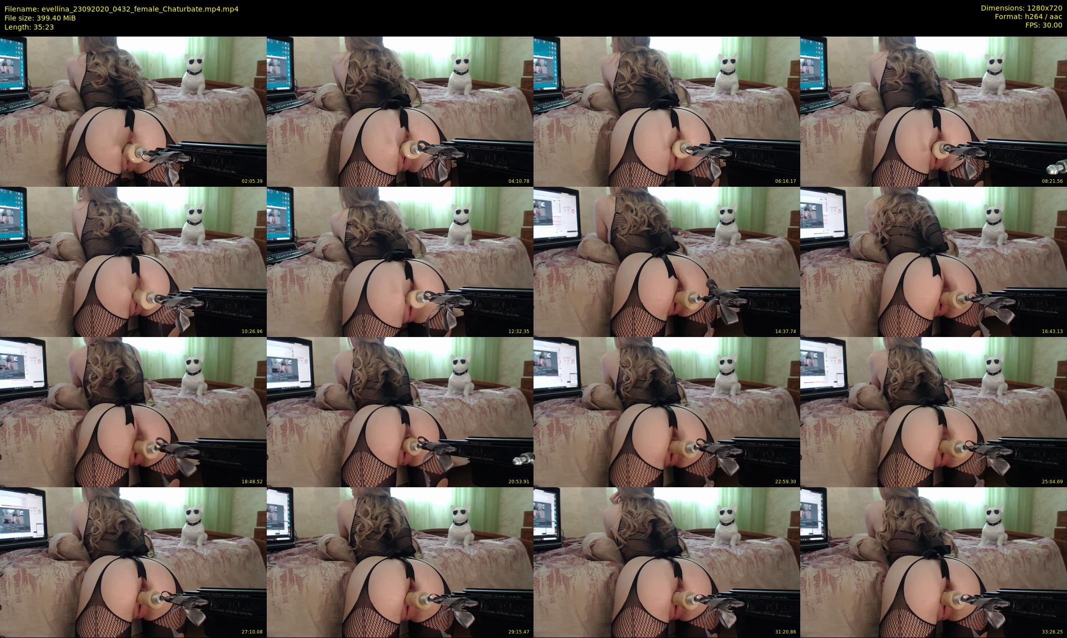 evellina — 36 minute Chaturbate female cam show recording, 720p, Sep 23, 2020