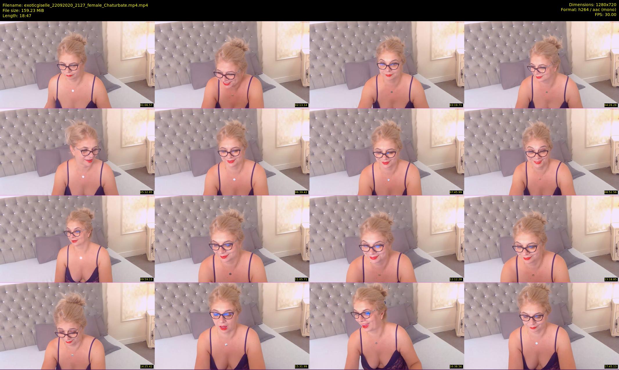 exoticgiselle — 19 minute Chaturbate female cam show recording, 720p, Sep 22, 2020