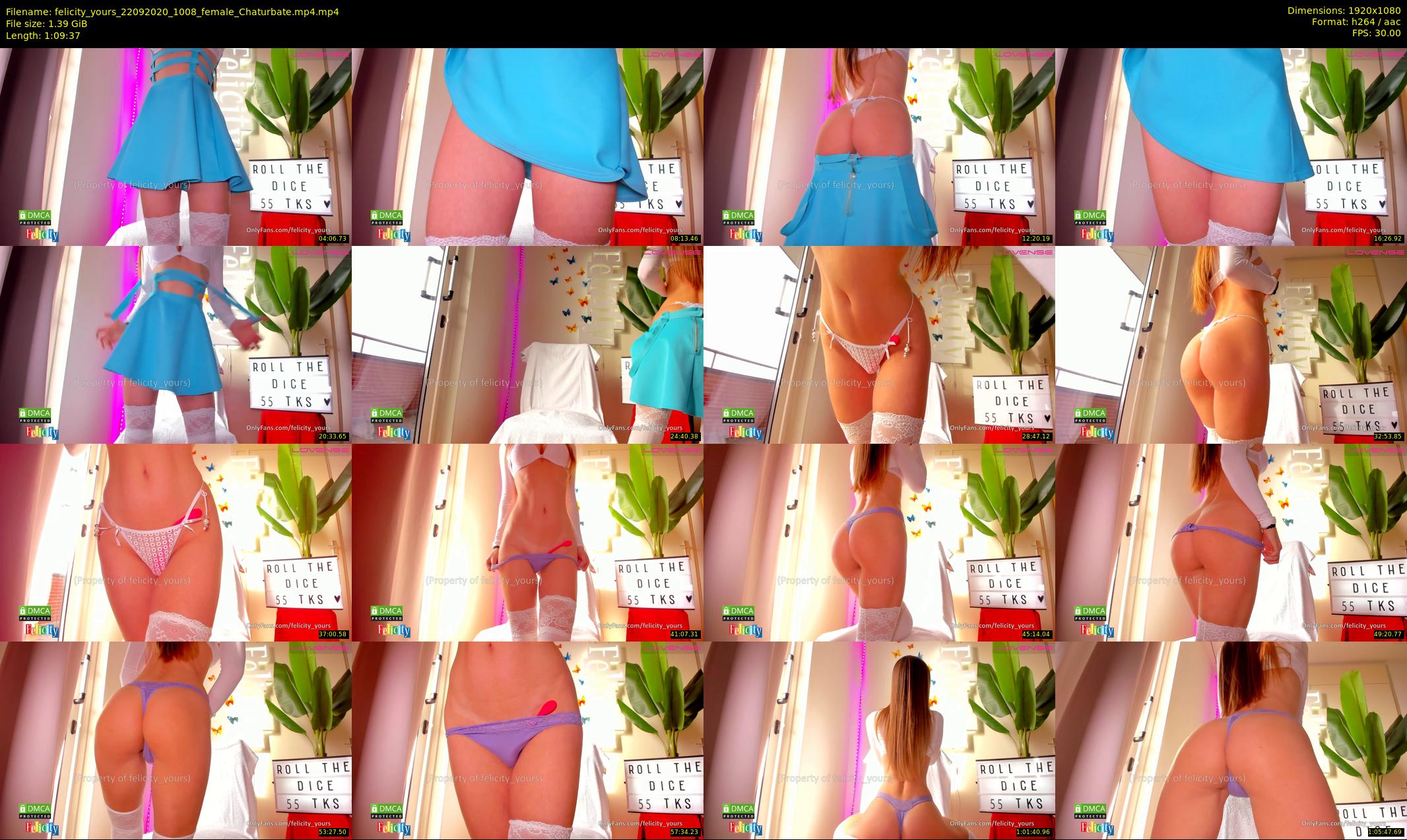 felicity_yours — 70 minute Chaturbate female cam show recording, 1080p, Sep 22, 2020