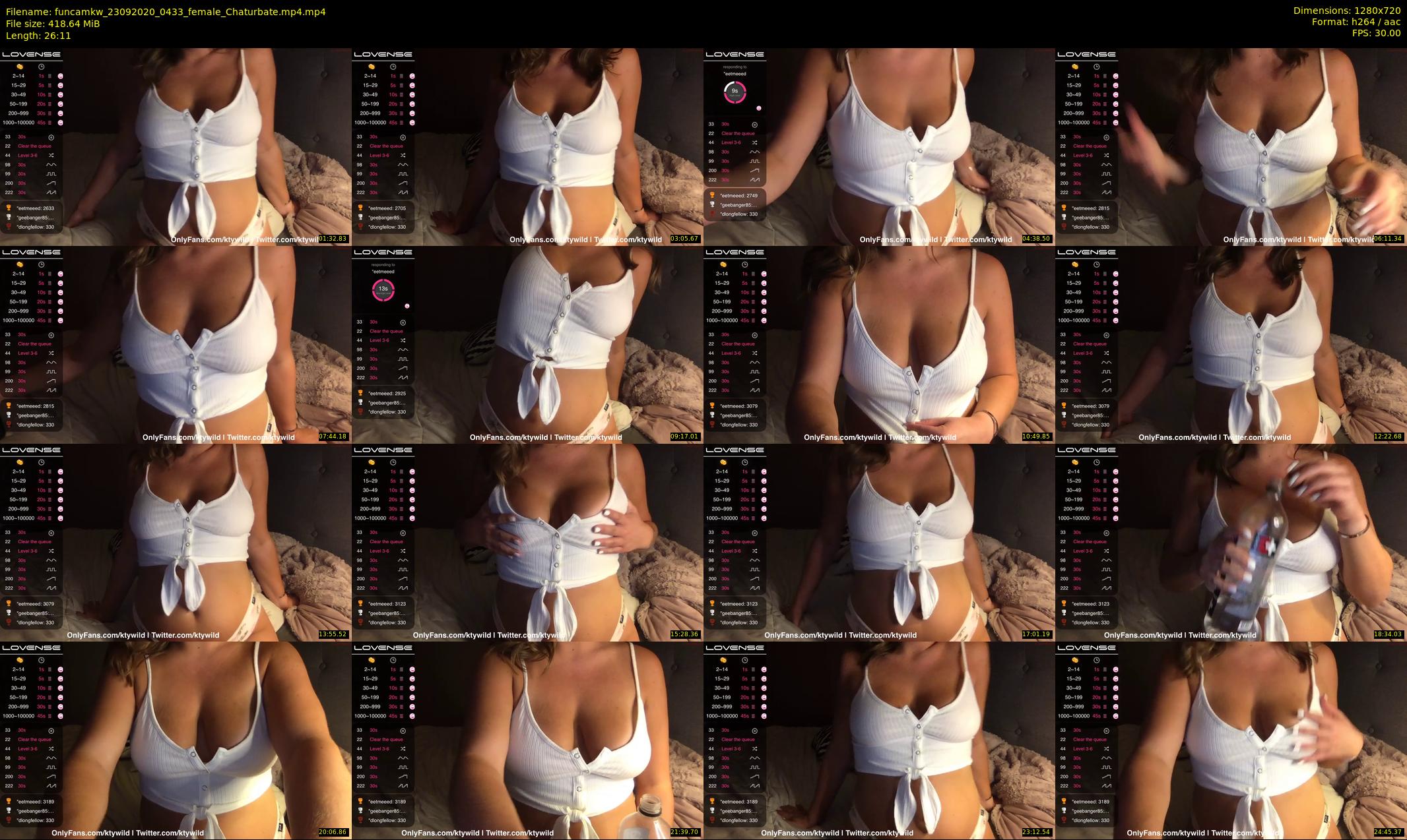 funcamkw — 27 minute Chaturbate female cam show recording, 720p, Sep 23, 2020