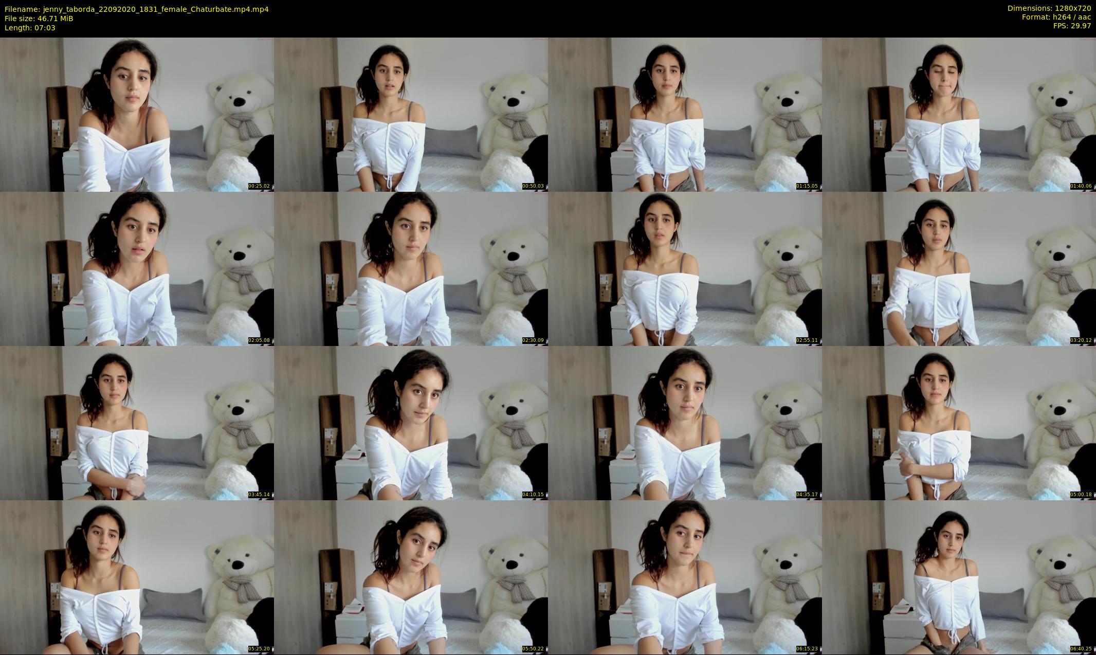 jenny_taborda — 8 minute Chaturbate female cam show recording, 720p, Sep 22, 2020