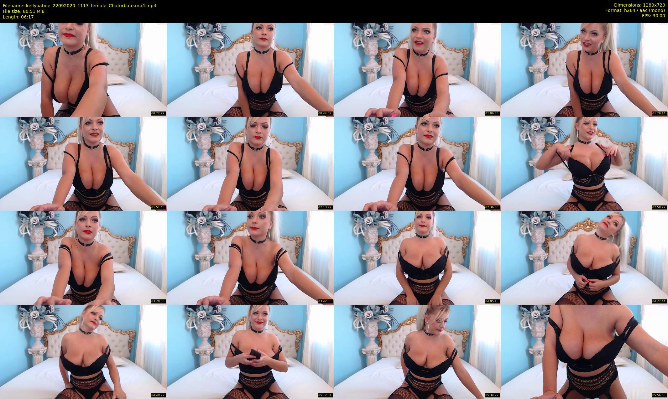 kellybabee — 7 minute Chaturbate female cam show recording, 720p, Sep 22, 2020