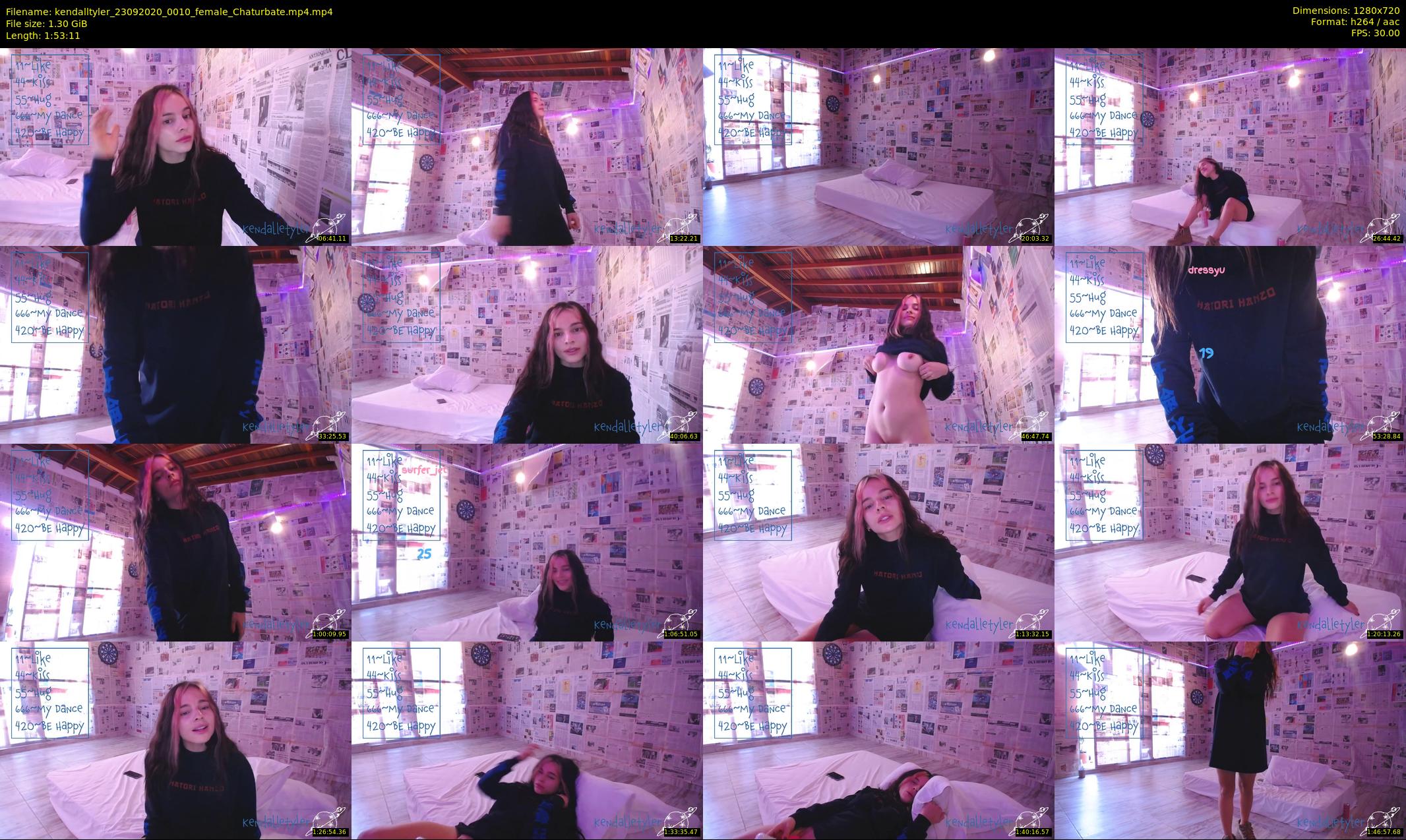kendalltyler — 114 minute Chaturbate female cam show recording, 720p, Sep 23, 2020