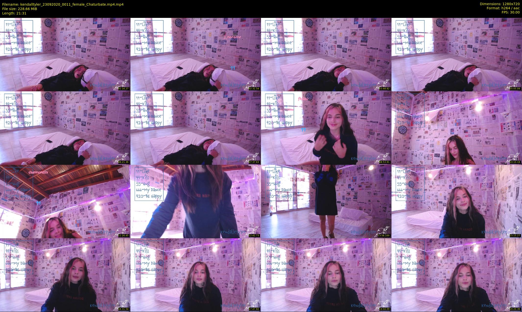 kendalltyler — 22 minute Chaturbate female cam show recording, 720p, Sep 23, 2020