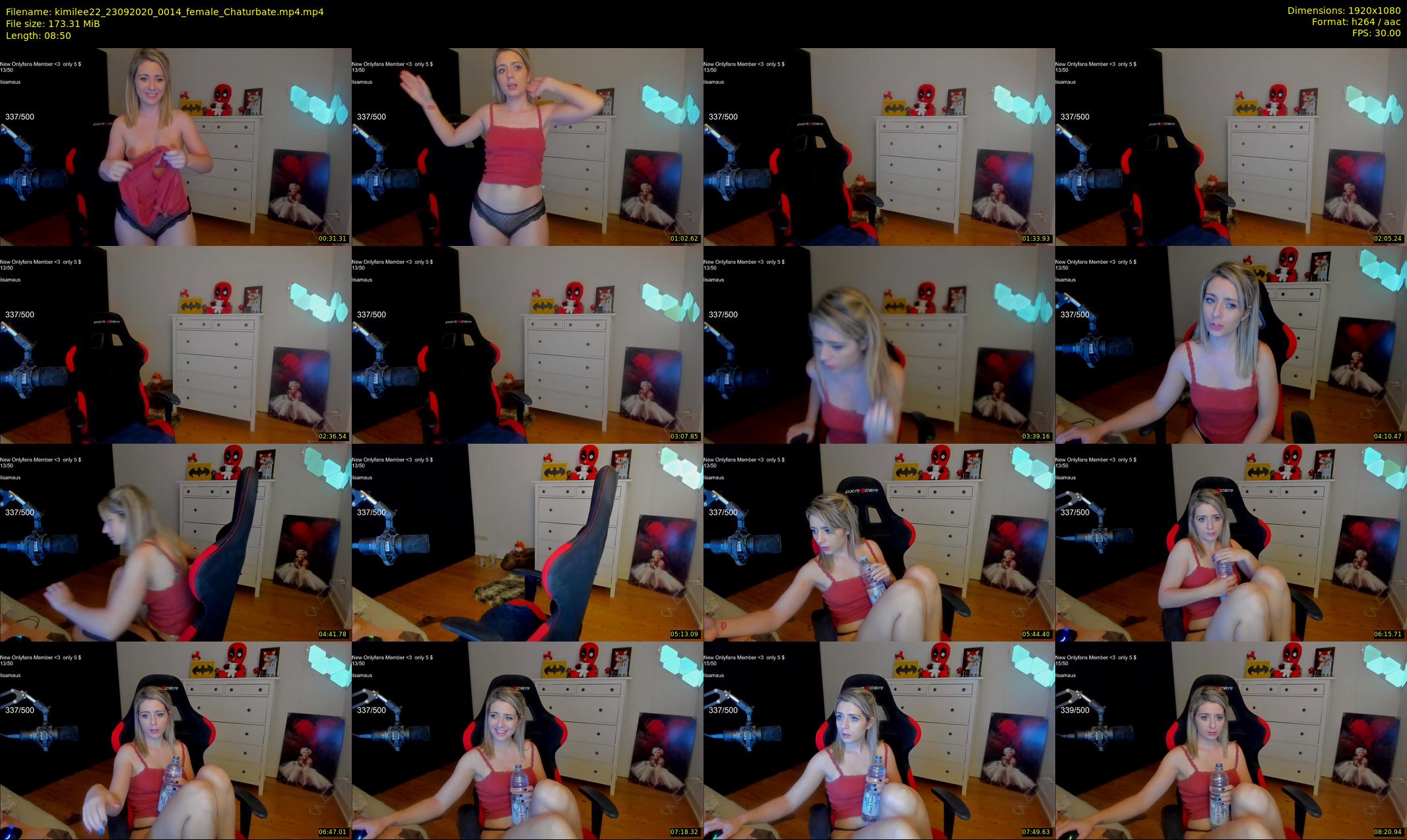 kimilee22 — 9 minute Chaturbate female cam show recording, 1080p, Sep 23, 2020