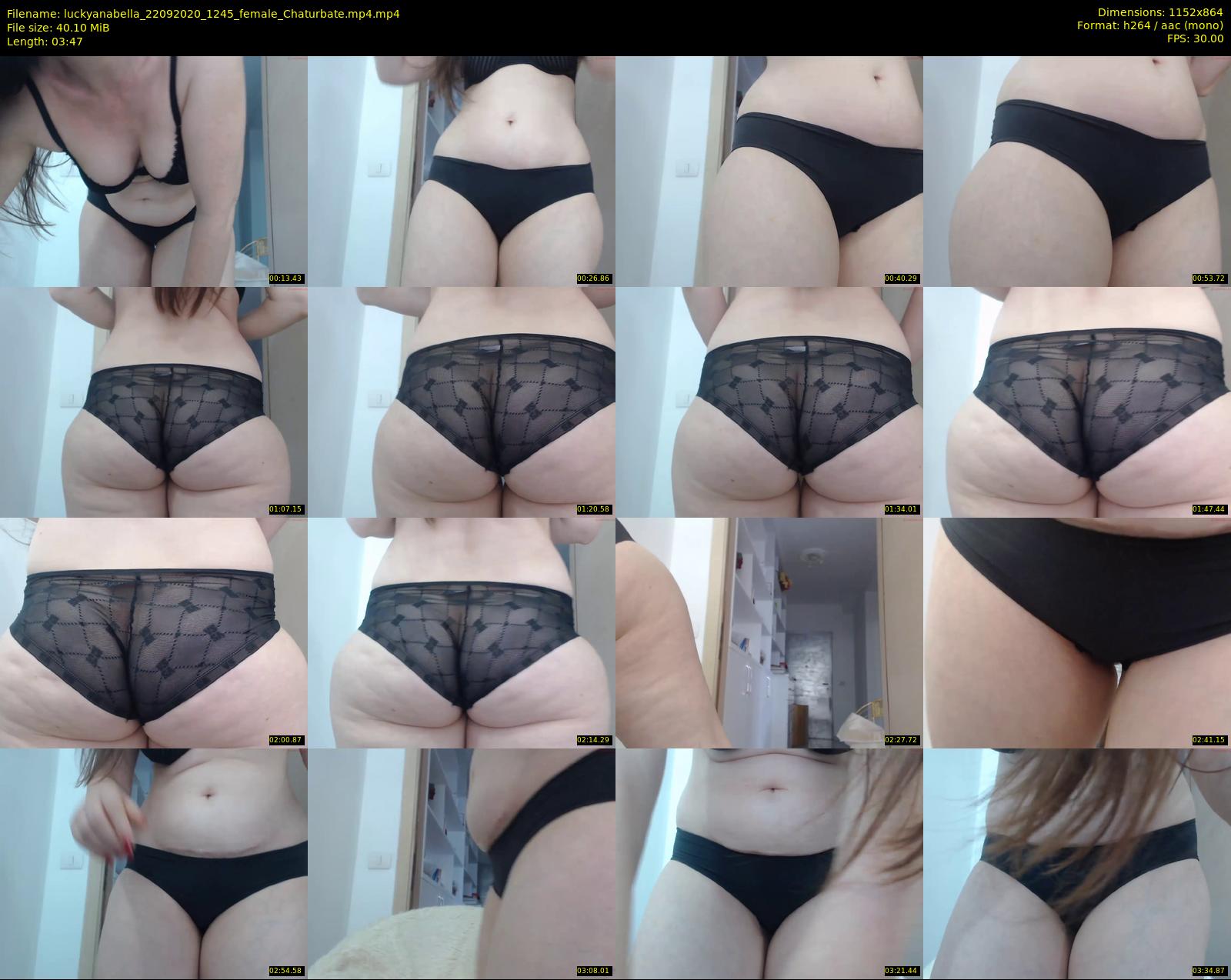 luckyanabella — 4 minute Chaturbate female cam show recording, 720p, Sep 22, 2020