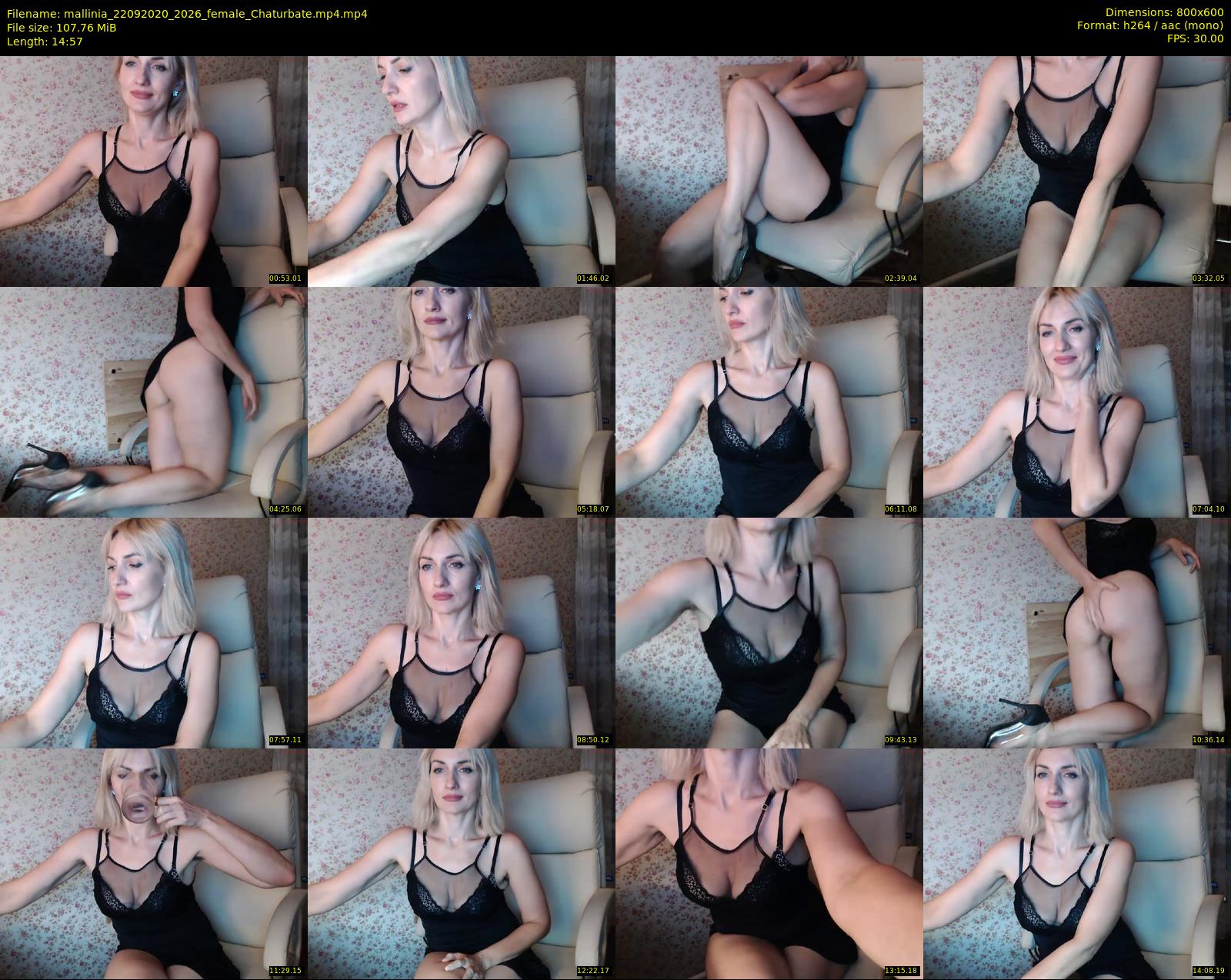 mallinia — 15 minute Chaturbate female cam show recording, 480p, Sep 22, 2020