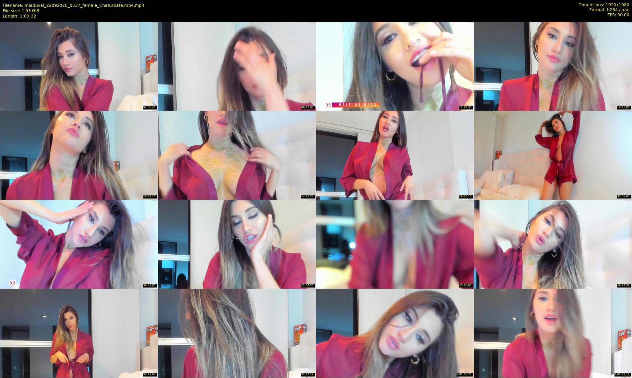 miaduval — 70 minute Chaturbate female cam show recording, 1080p, Sep 22, 2020