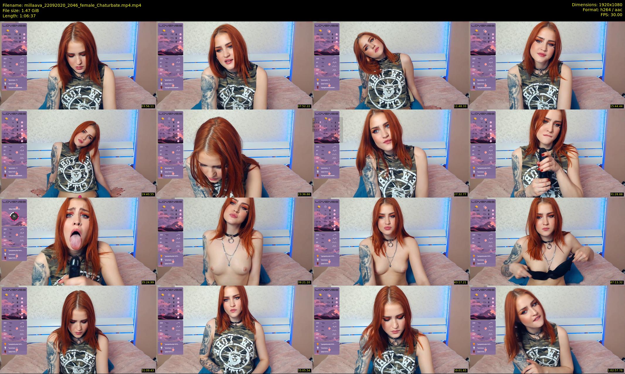 millaava — 67 minute Chaturbate female cam show recording, 1080p, Sep 22, 2020