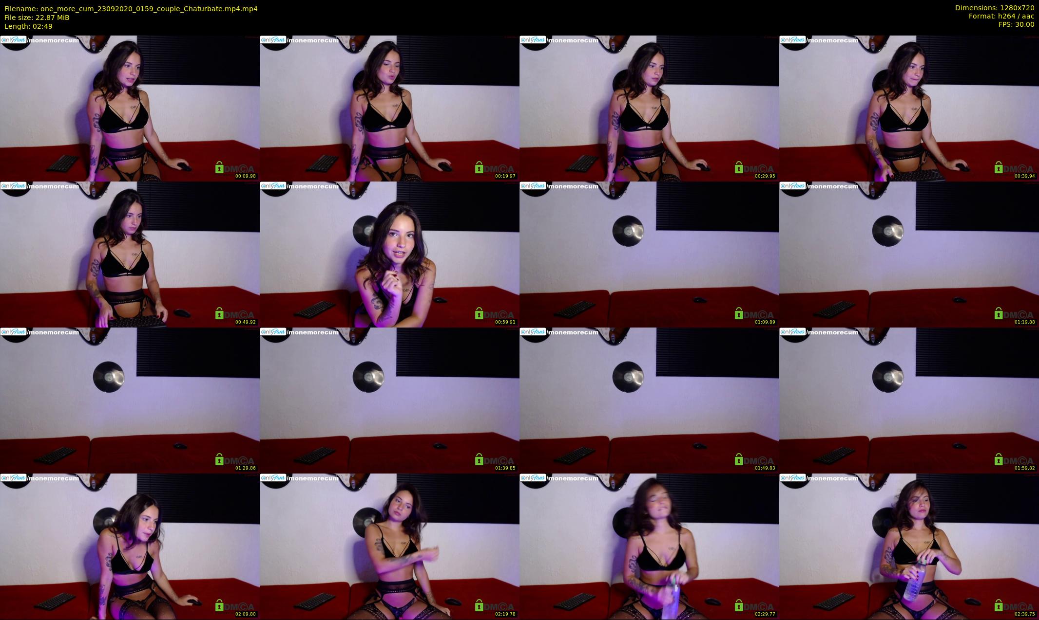 one_more_cum — 3 minute Chaturbate couple cam show recording, 720p, Sep 23, 2020