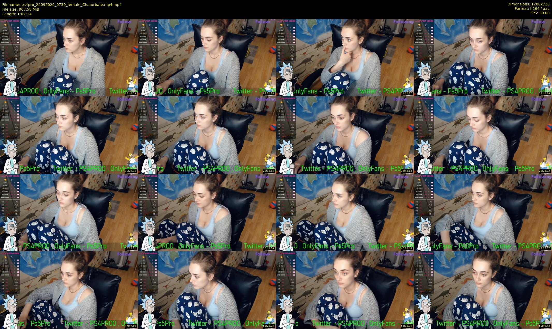 ps4pro — 63 minute Chaturbate female cam show recording, 720p, Sep 22, 2020