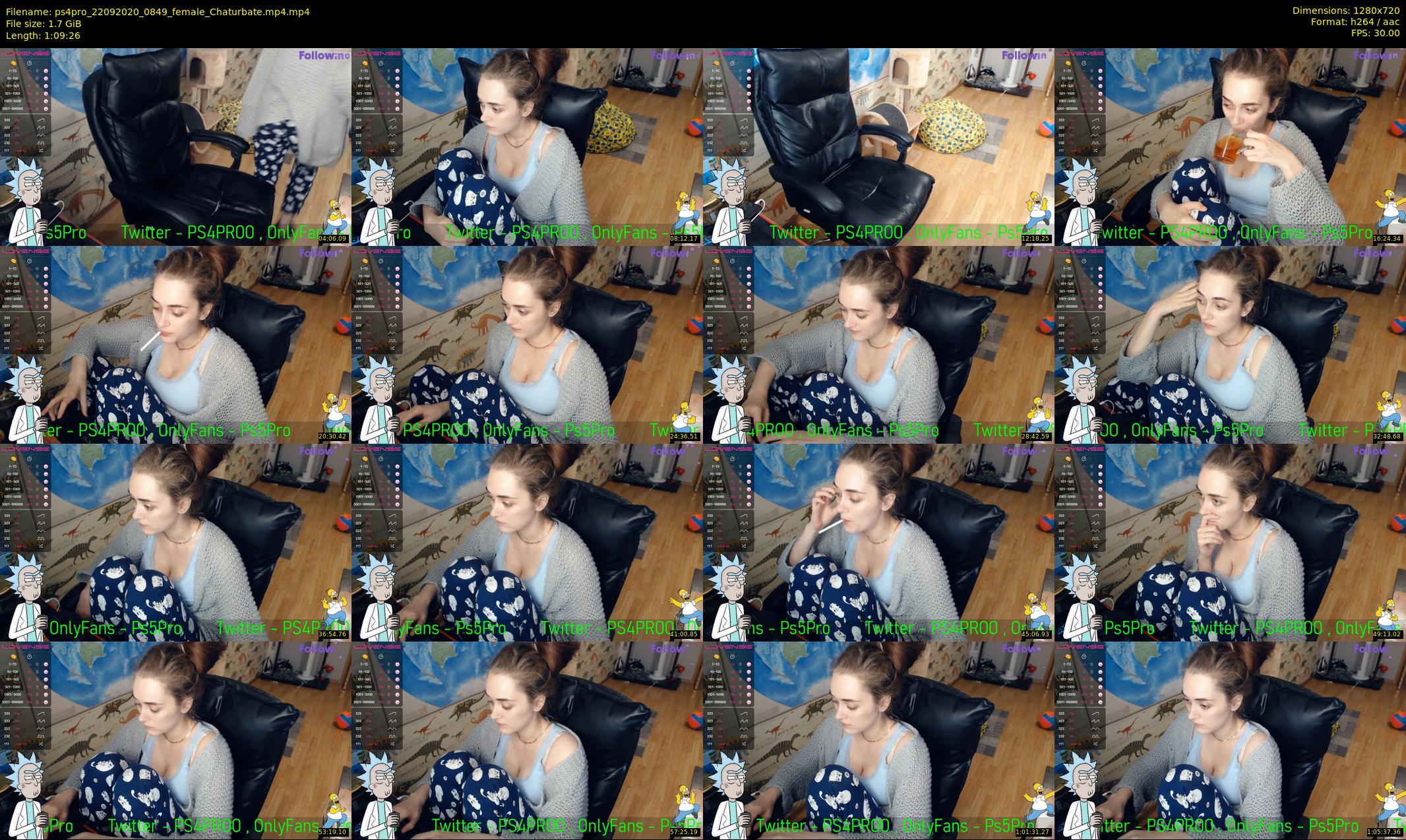ps4pro — 70 minute Chaturbate female cam show recording, 720p, Sep 22, 2020
