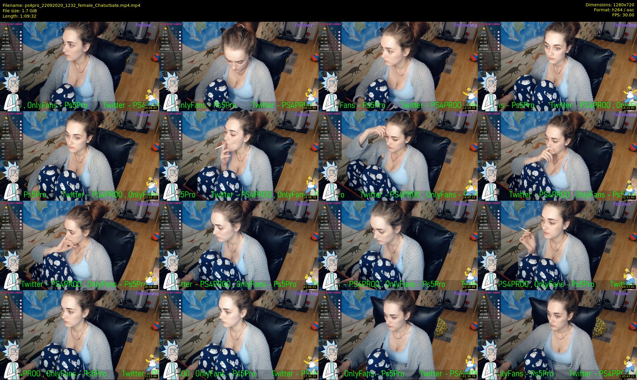 ps4pro — 70 minute Chaturbate female cam show recording, 720p, Sep 22, 2020