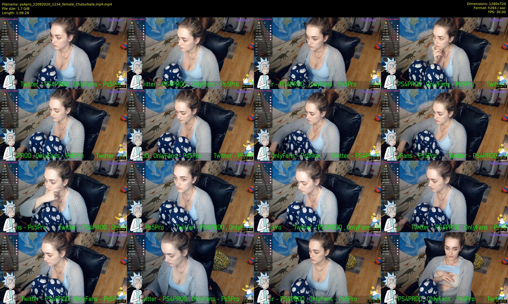 ps4pro — 70 minute Chaturbate female cam show recording, 720p, Sep 22, 2020