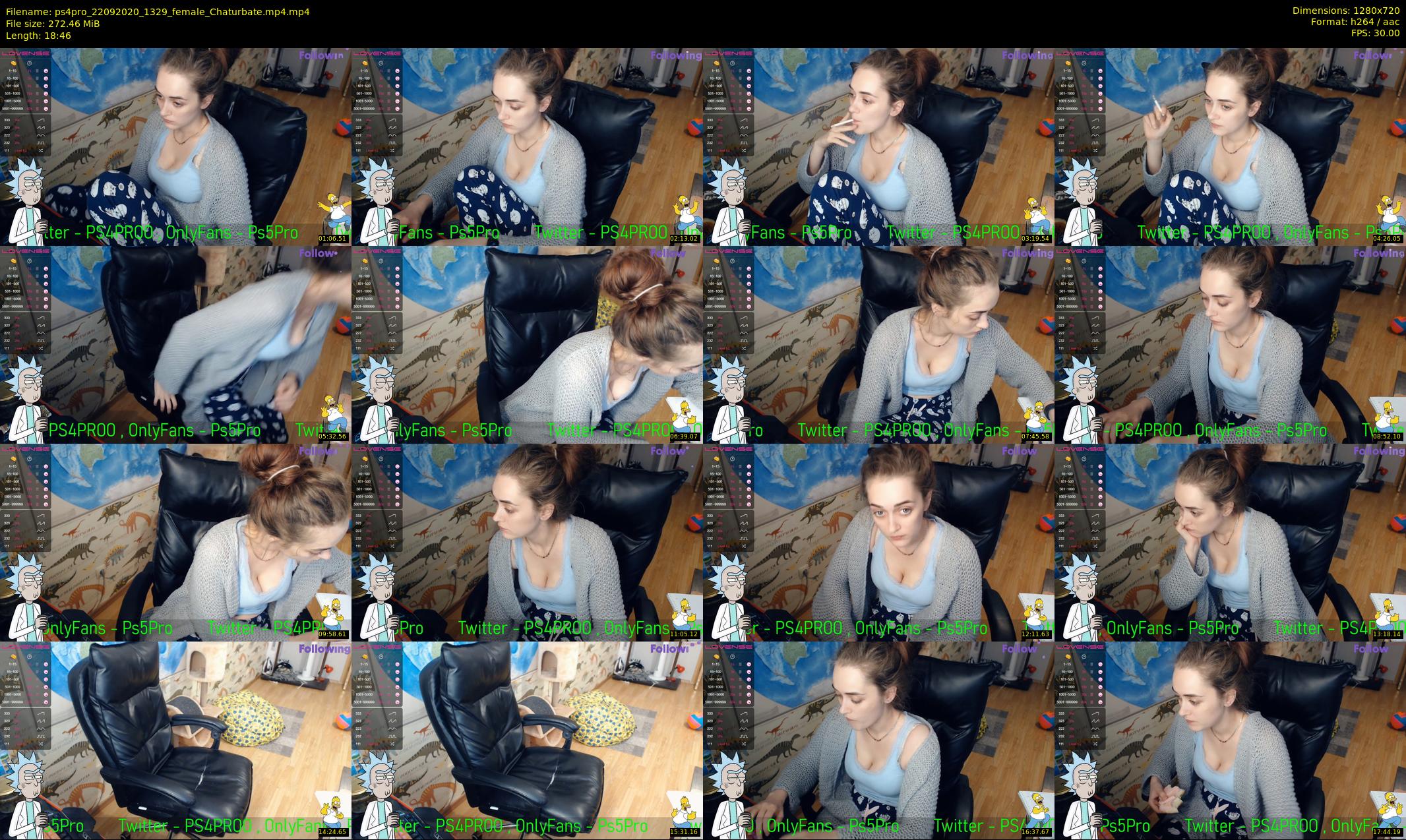 ps4pro — 19 minute Chaturbate female cam show recording, 720p, Sep 22, 2020