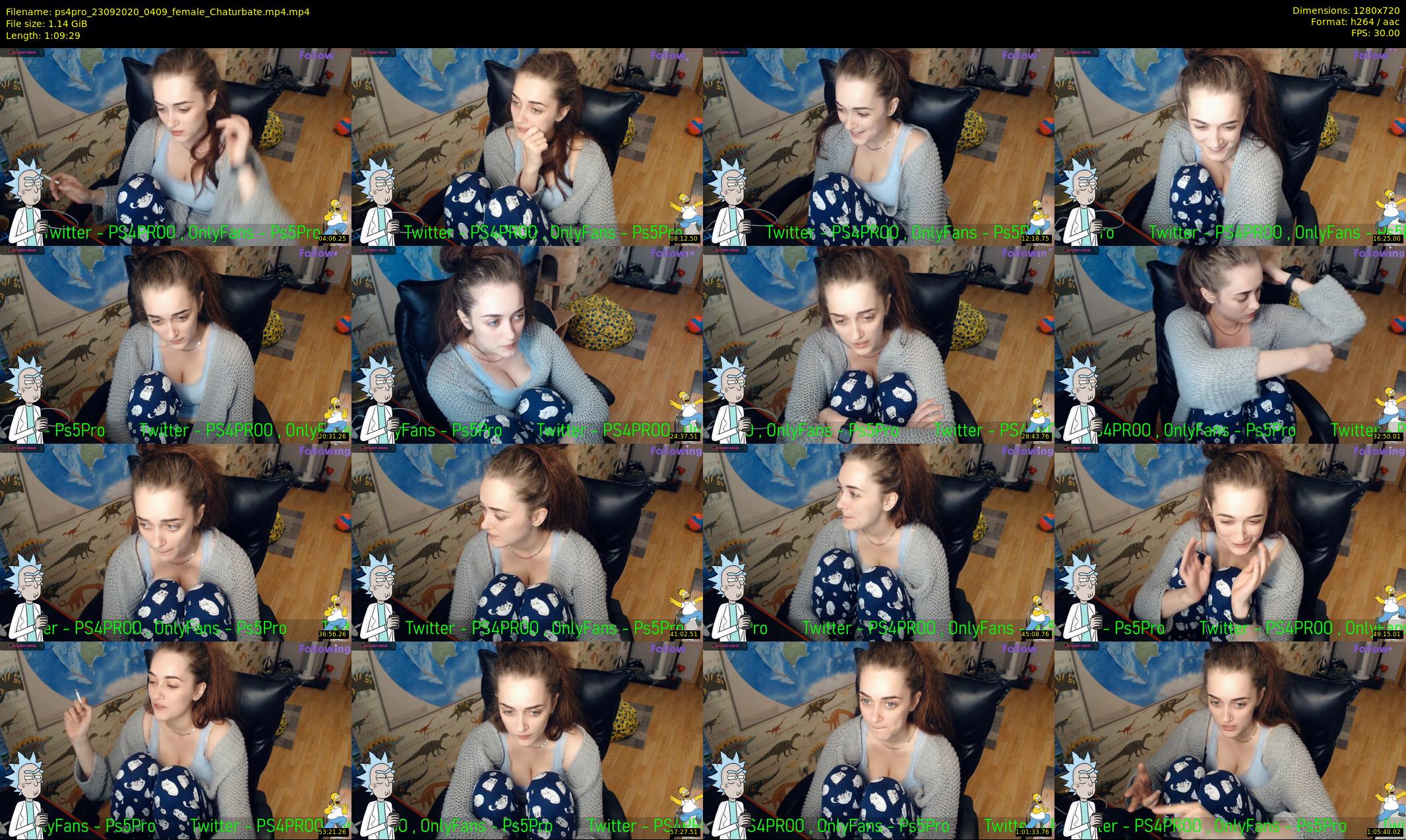 ps4pro — 70 minute Chaturbate female cam show recording, 720p, Sep 23, 2020