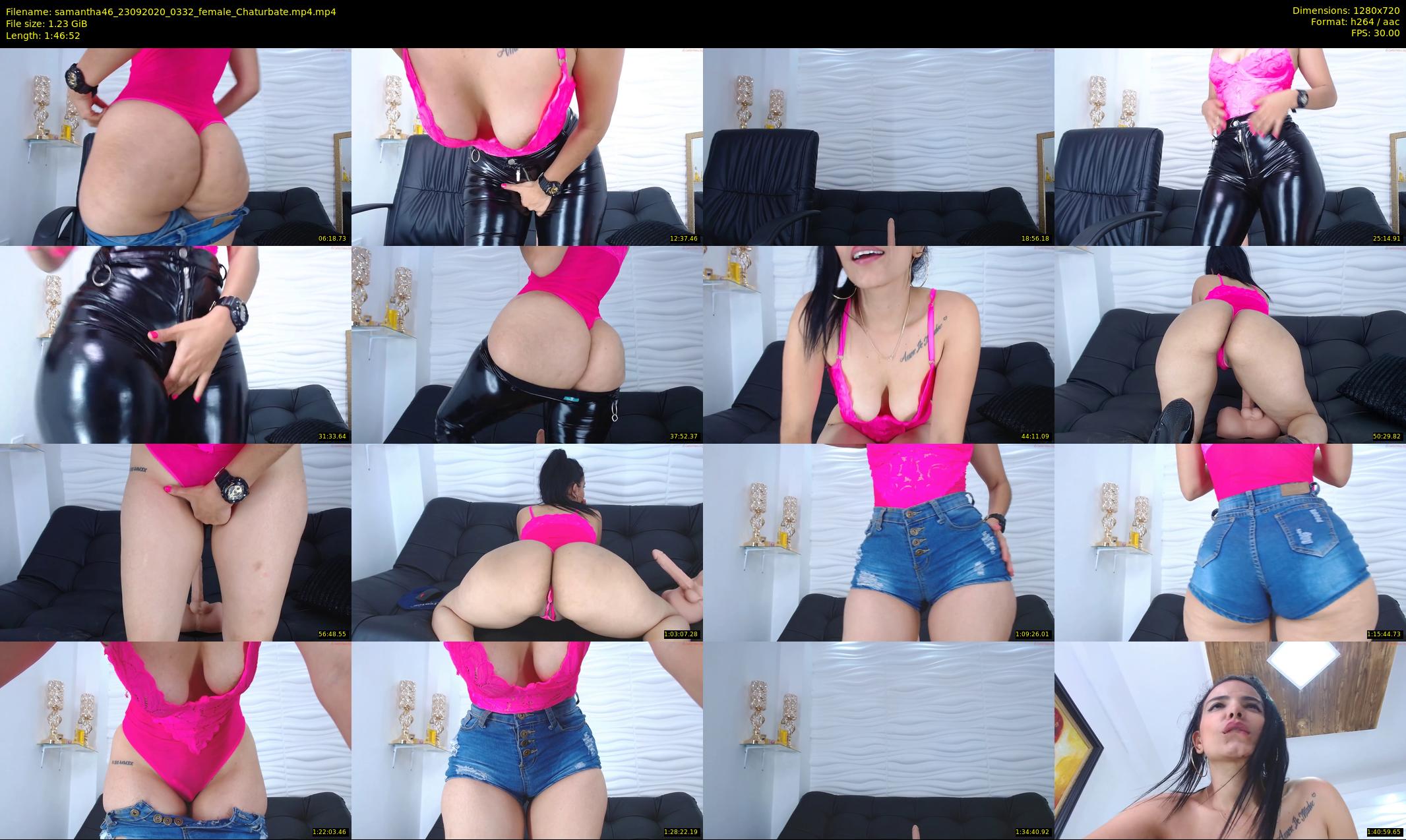 samantha46 — 107 minute Chaturbate female cam show recording, 720p, Sep 23, 2020