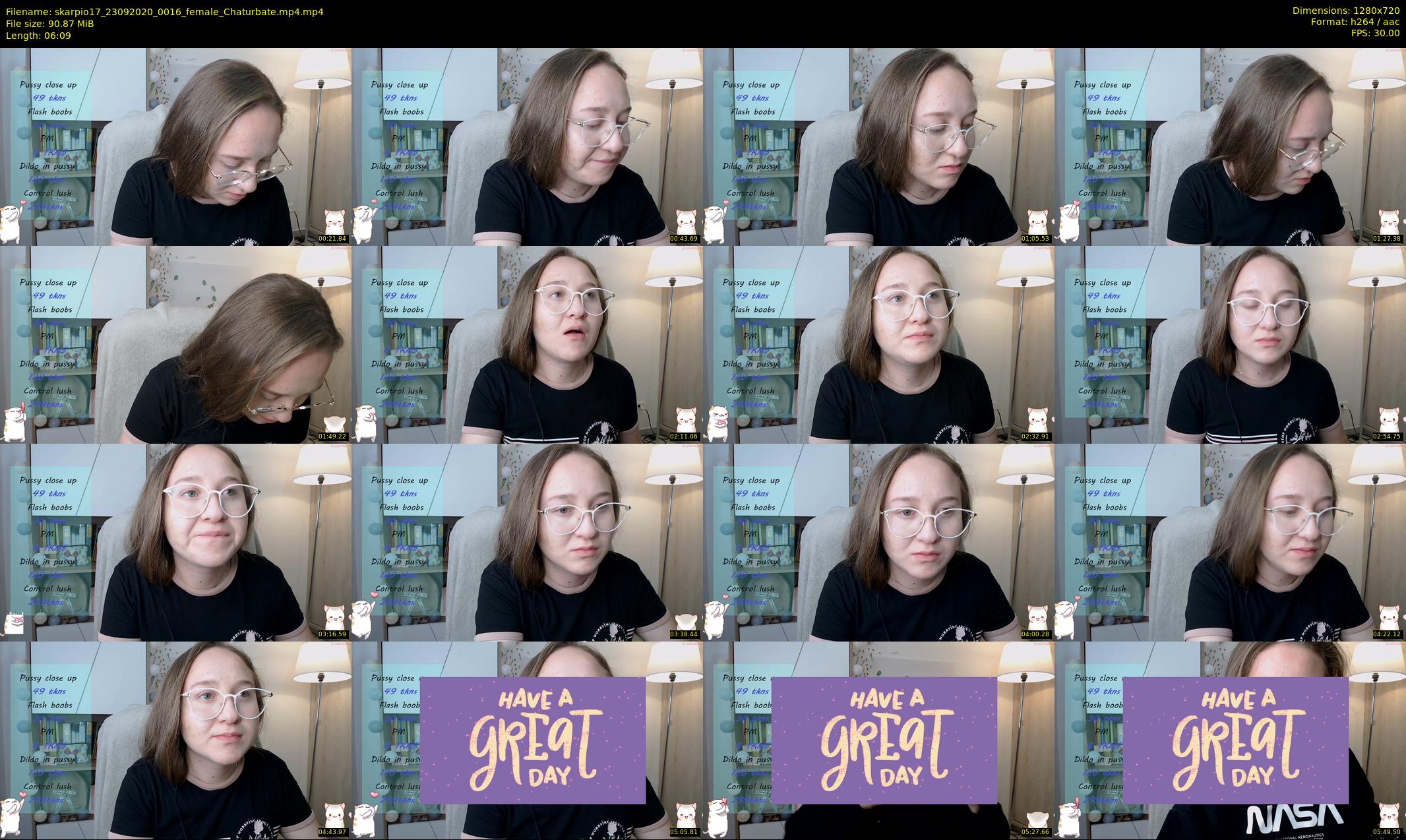 skarpio17 — 7 minute Chaturbate female cam show recording, 720p, Sep 23, 2020