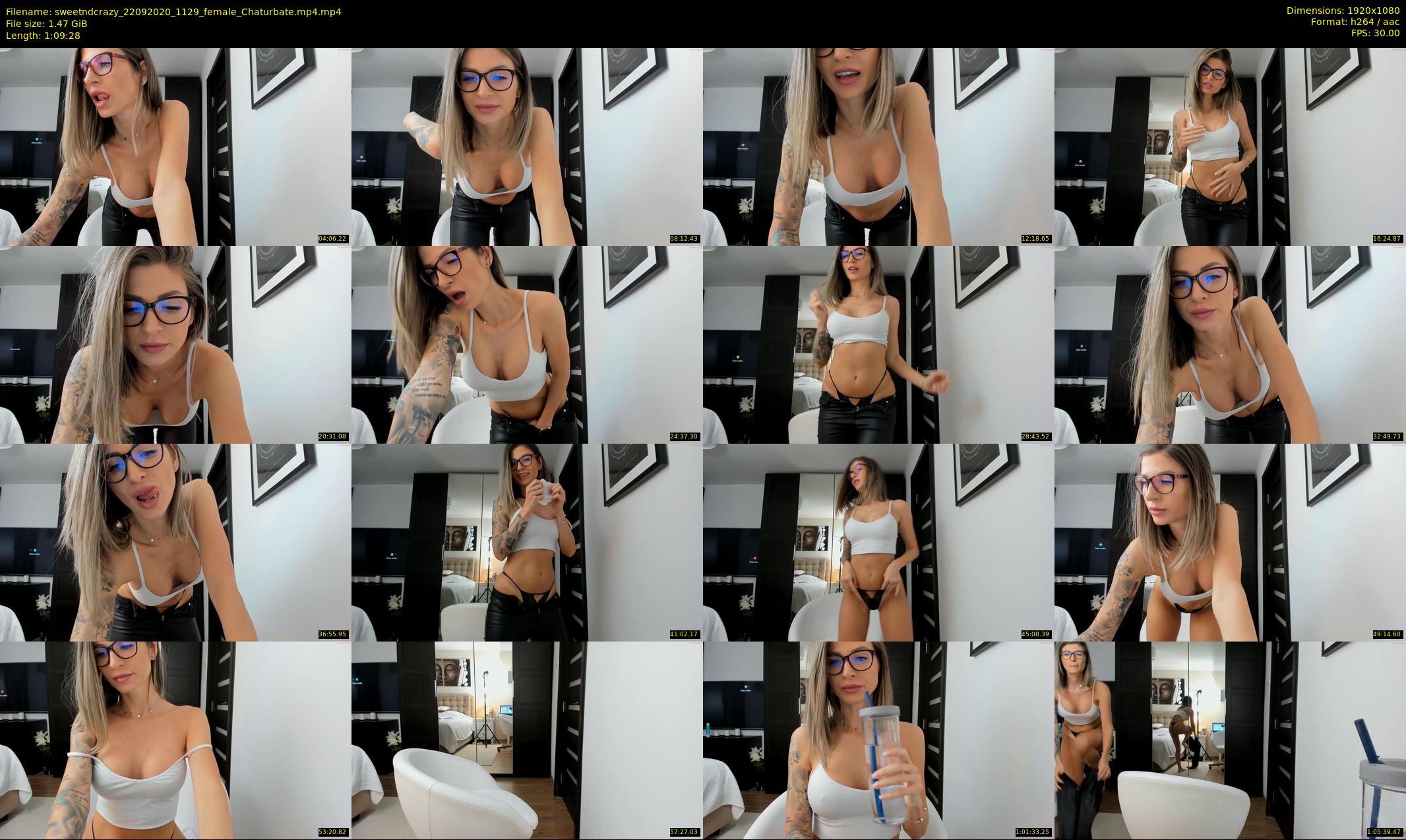 sweetndcrazy — 70 minute Chaturbate female cam show recording, 1080p, Sep 22, 2020