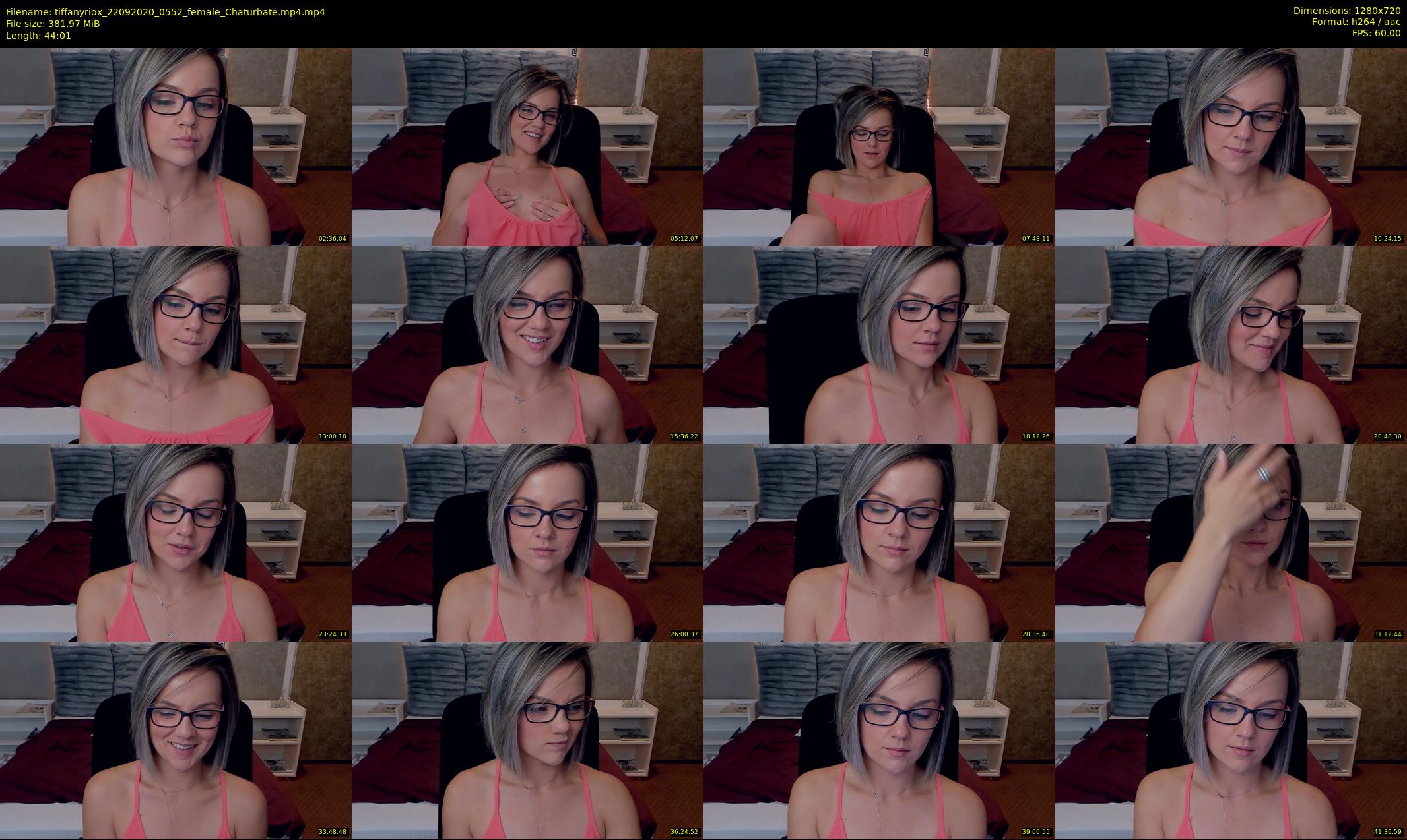 tiffanyriox — 45 minute Chaturbate female cam show recording, 720p, Sep 22, 2020