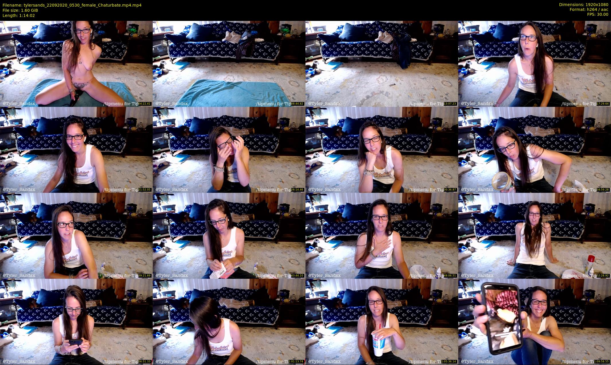 tylersands — 75 minute Chaturbate female cam show recording, 1080p, Sep 22, 2020