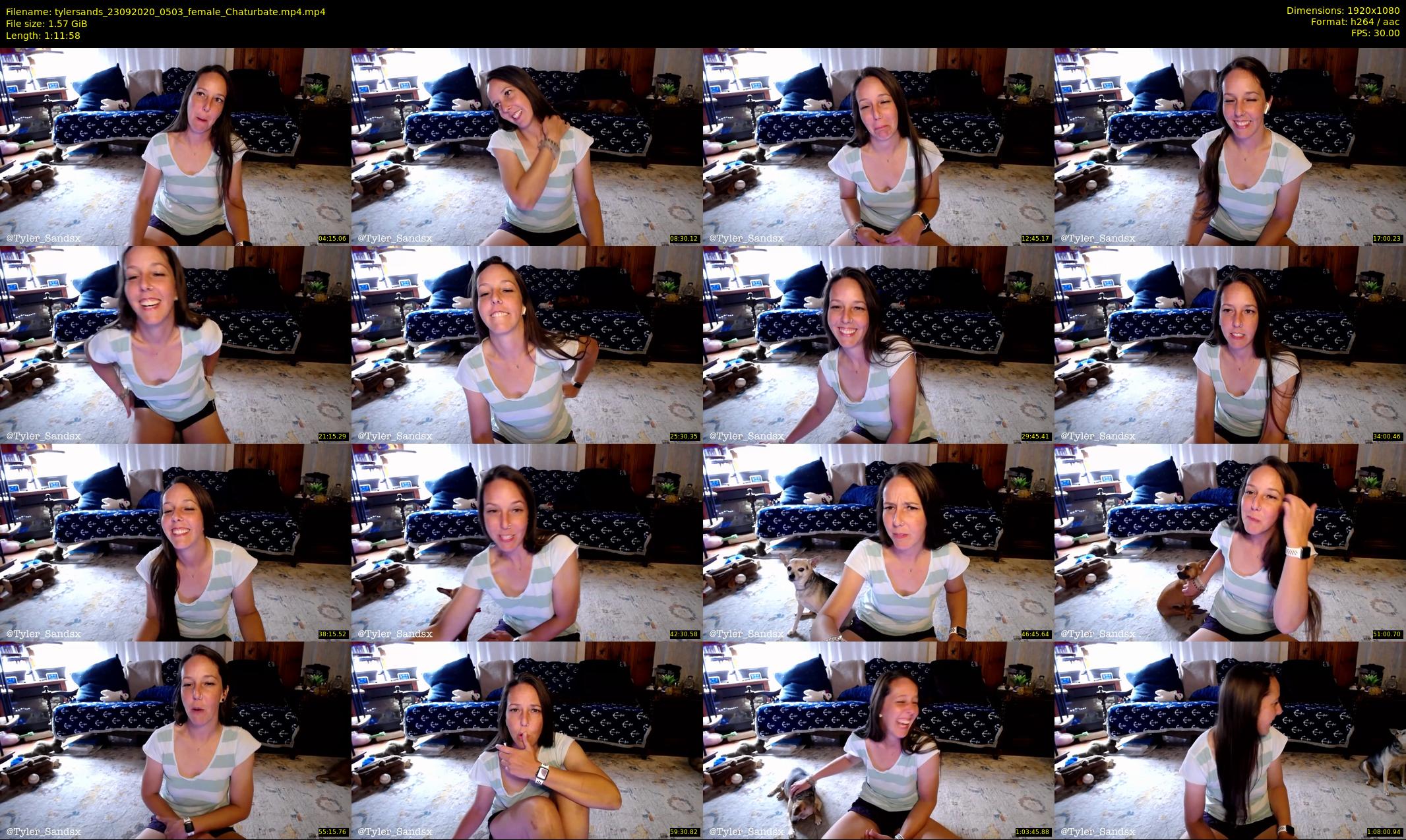 tylersands — 72 minute Chaturbate female cam show recording, 1080p, Sep 23, 2020