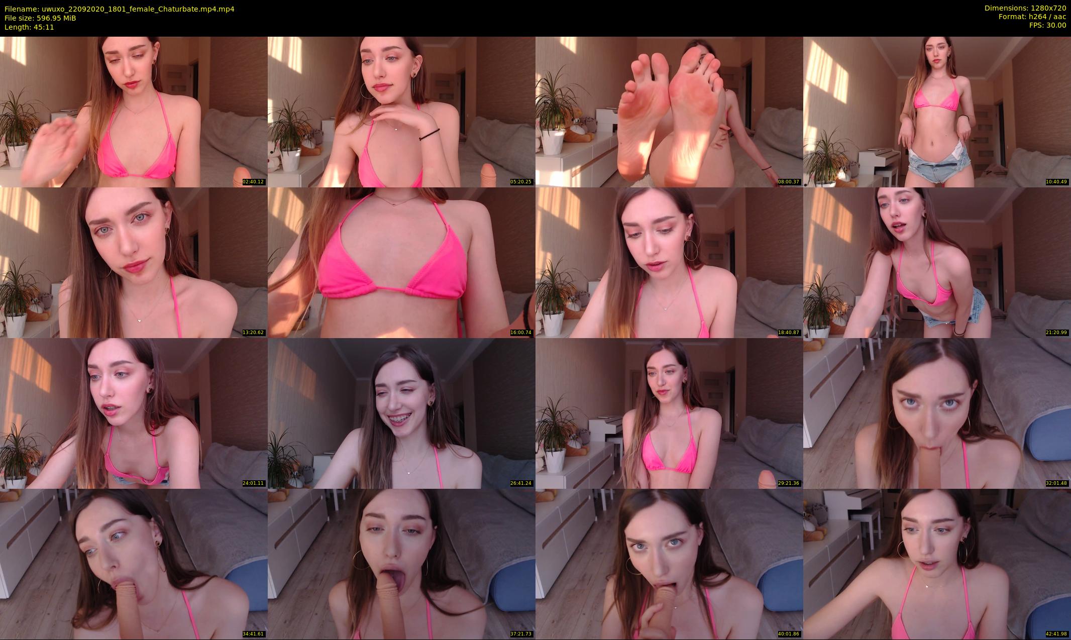 uwuxo — 46 minute Chaturbate female cam show recording, 720p, Sep 22, 2020