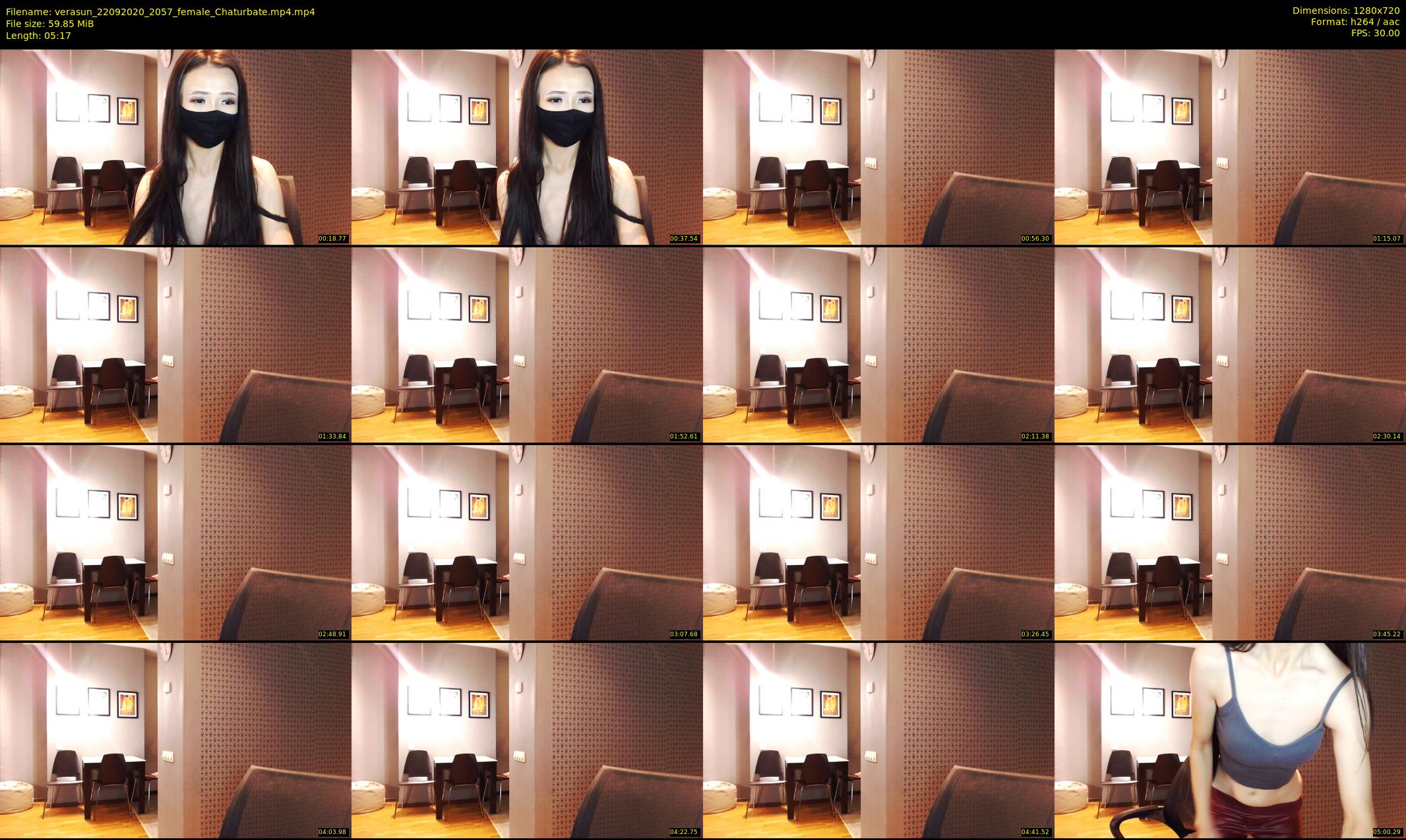 verasun — 6 minute Chaturbate female cam show recording, 720p, Sep 22, 2020