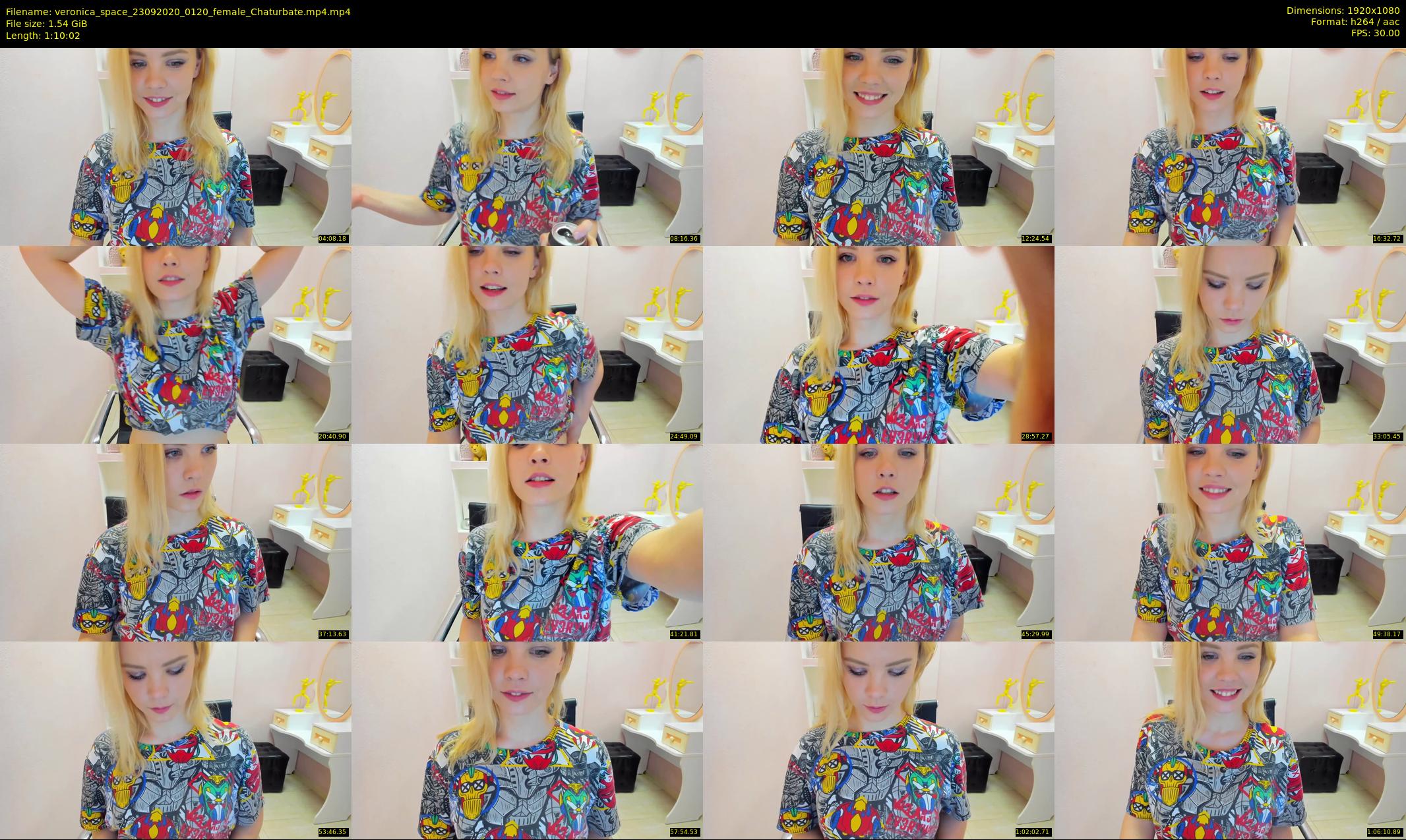 veronica_space — 71 minute Chaturbate female cam show recording, 1080p, Sep 23, 2020