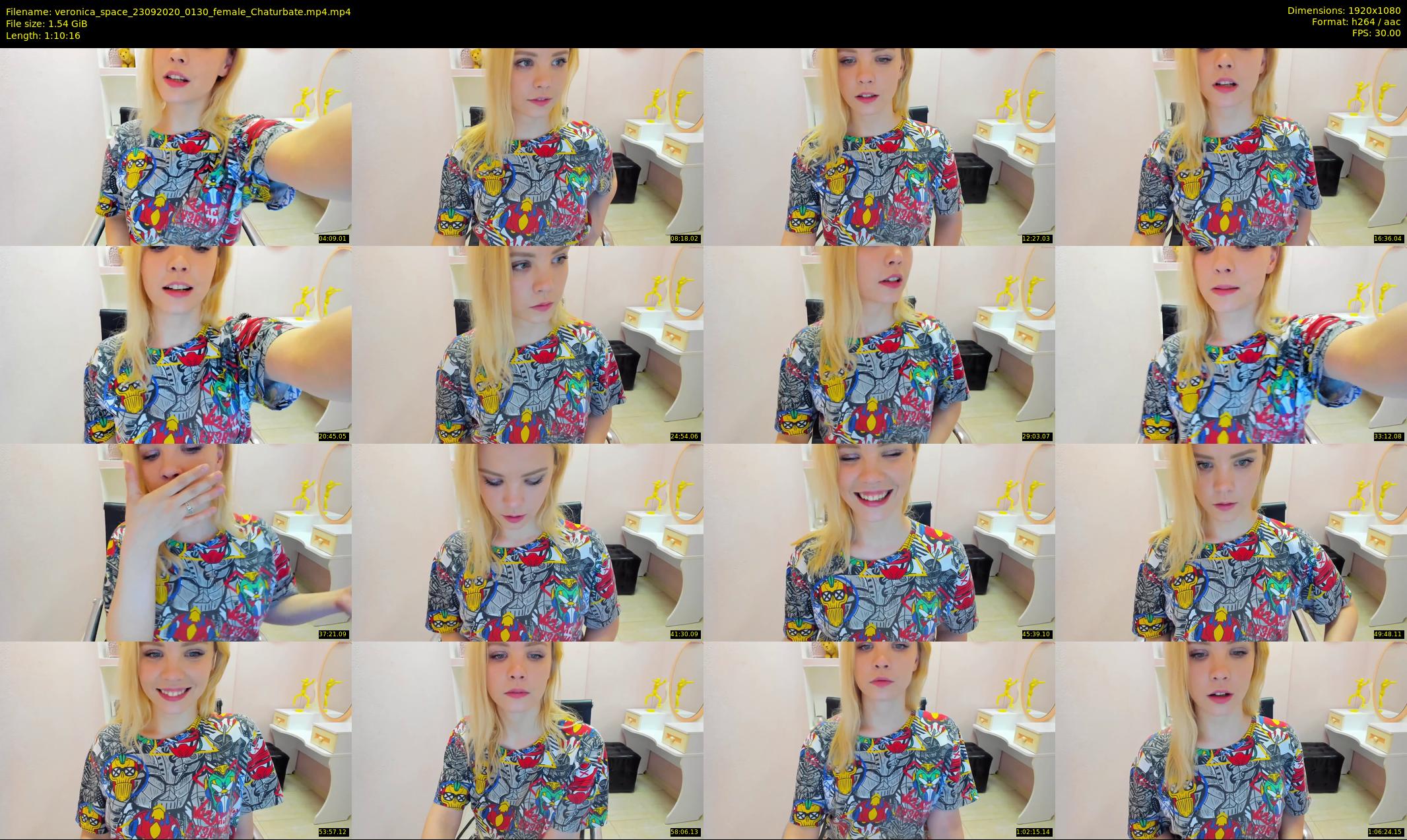 veronica_space — 71 minute Chaturbate female cam show recording, 1080p, Sep 23, 2020