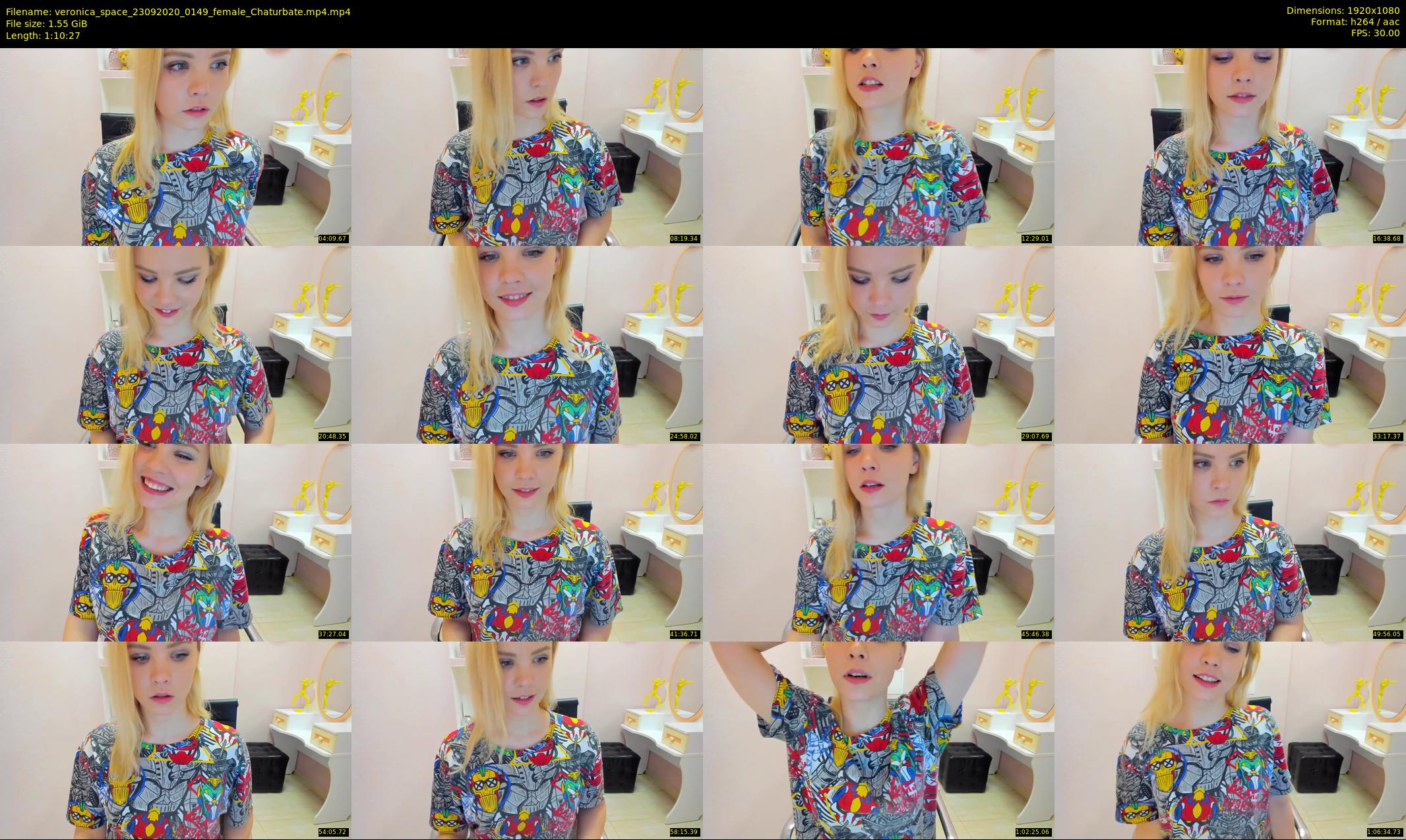 veronica_space — 71 minute Chaturbate female cam show recording, 1080p, Sep 23, 2020