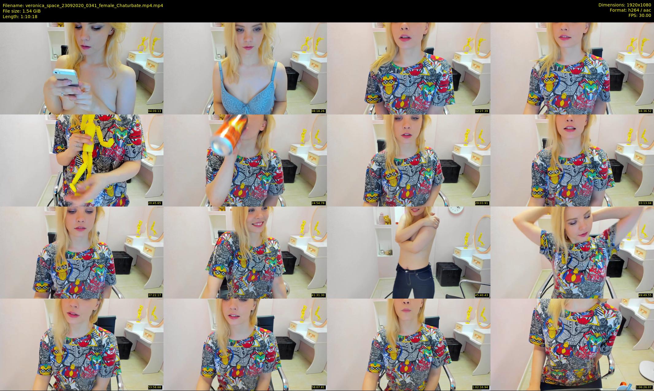 veronica_space — 71 minute Chaturbate female cam show recording, 1080p, Sep 23, 2020