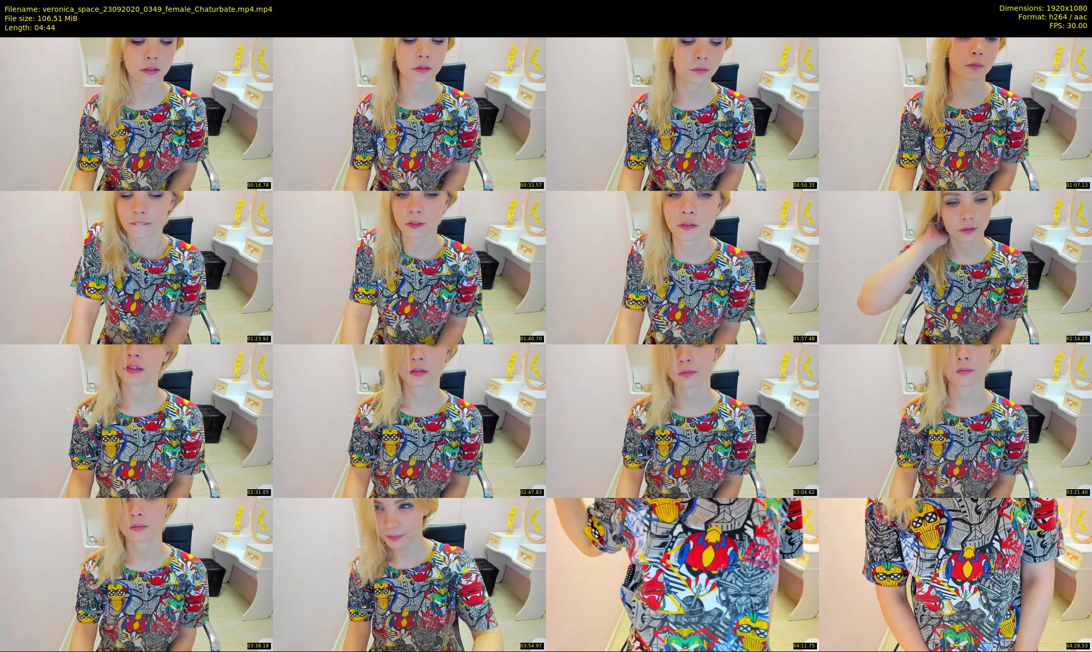 veronica_space — 5 minute Chaturbate female cam show recording, 1080p, Sep 23, 2020