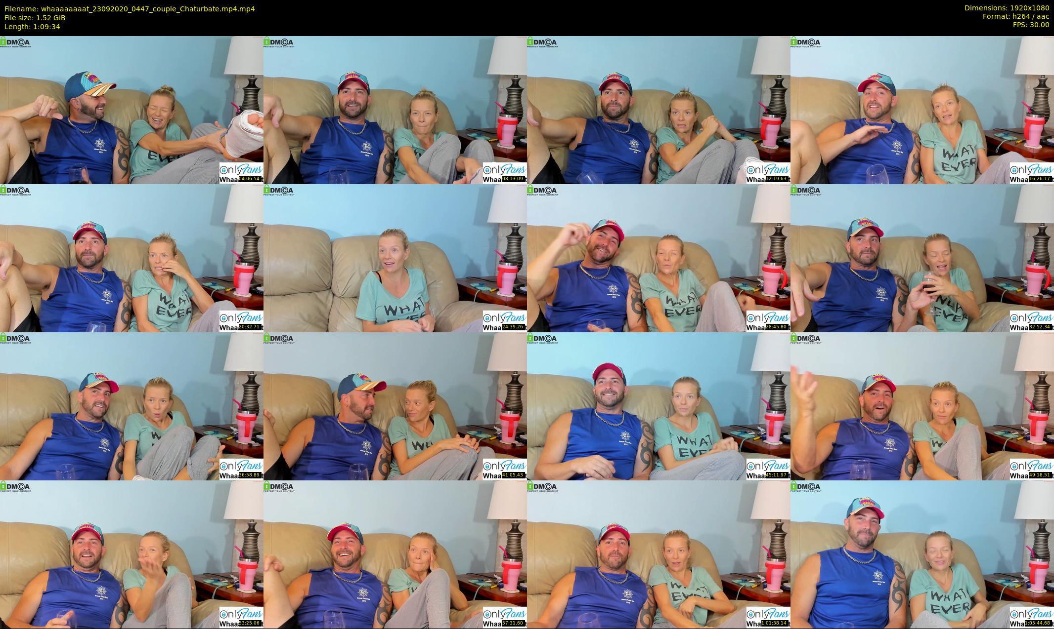 whaaaaaaaat — 70 minute Chaturbate couple cam show recording, 1080p, Sep 23, 2020