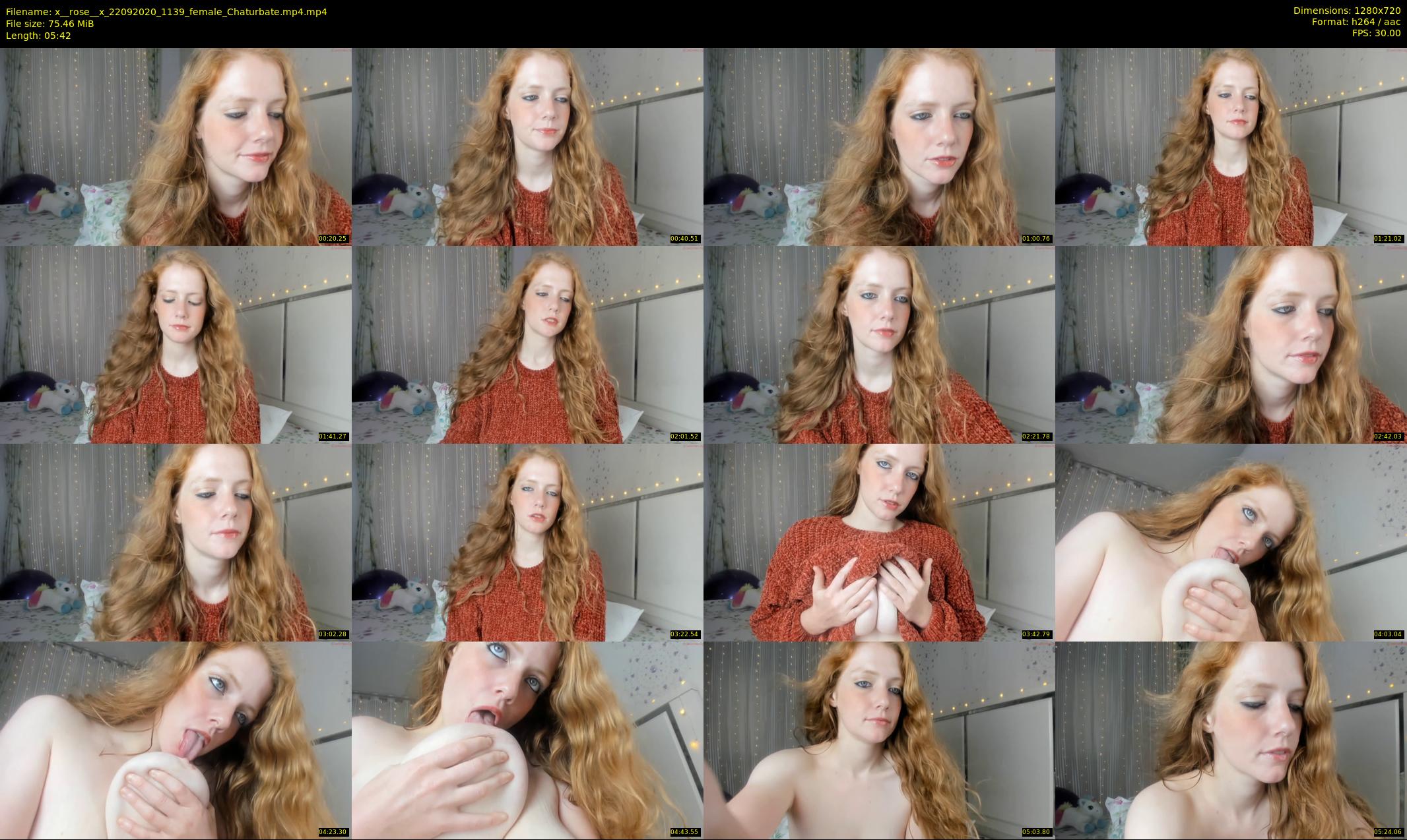x__rose__x — 6 minute Chaturbate female cam show recording, 720p, Sep 22, 2020