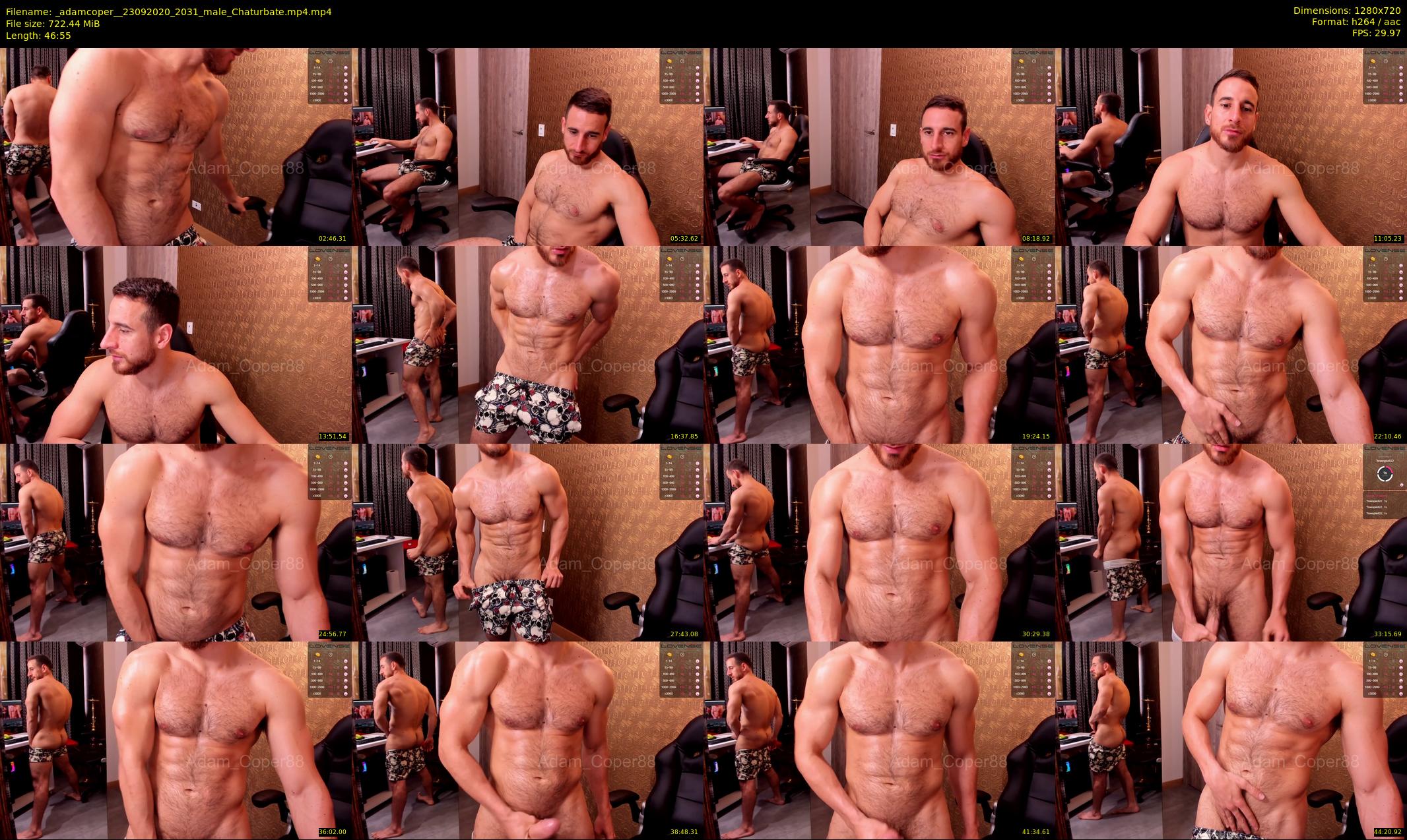 _adamcoper_ — 47 minute Chaturbate male cam show recording, 720p, Sep 23, 2020