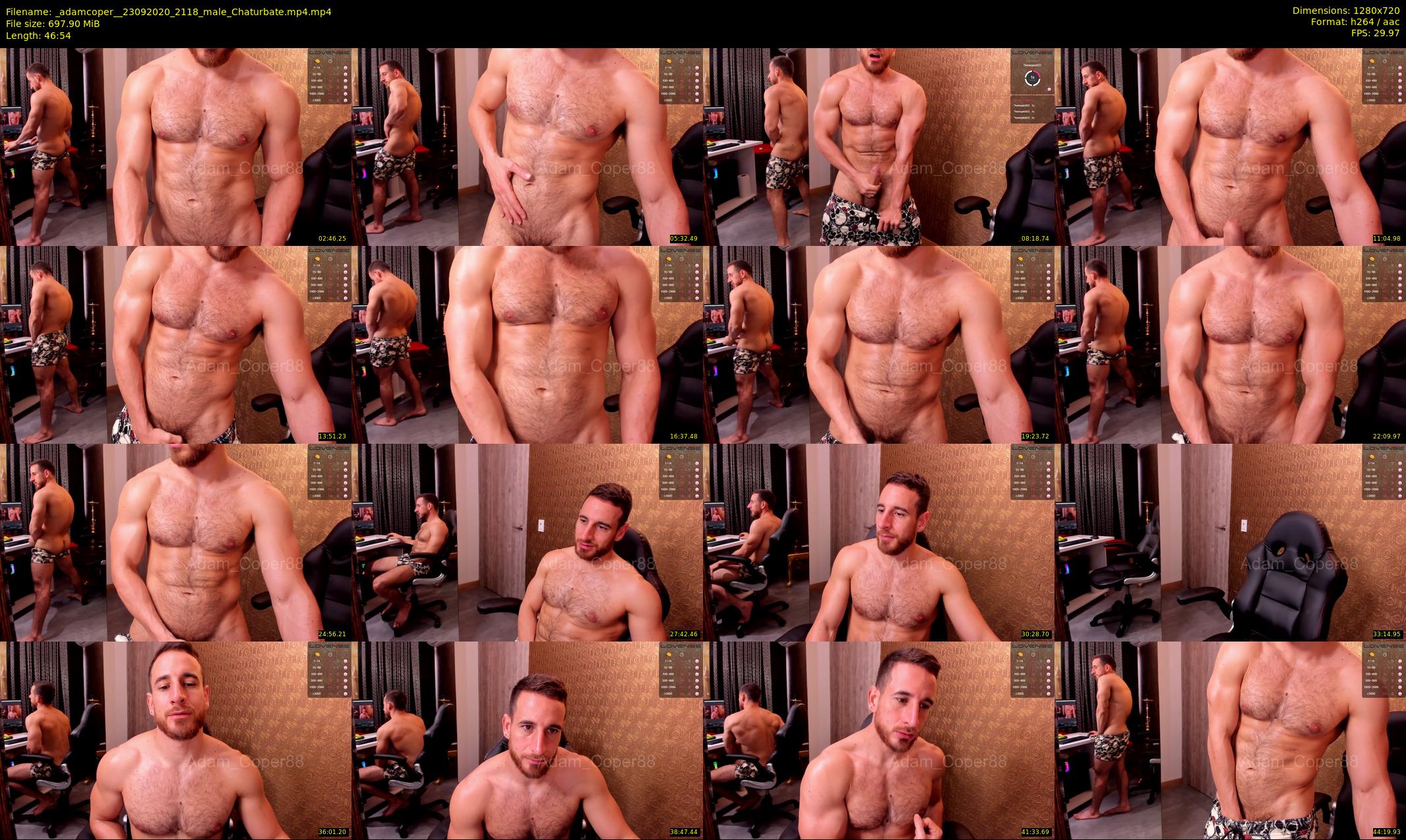 _adamcoper_ — 47 minute Chaturbate male cam show recording, 720p, Sep 23, 2020
