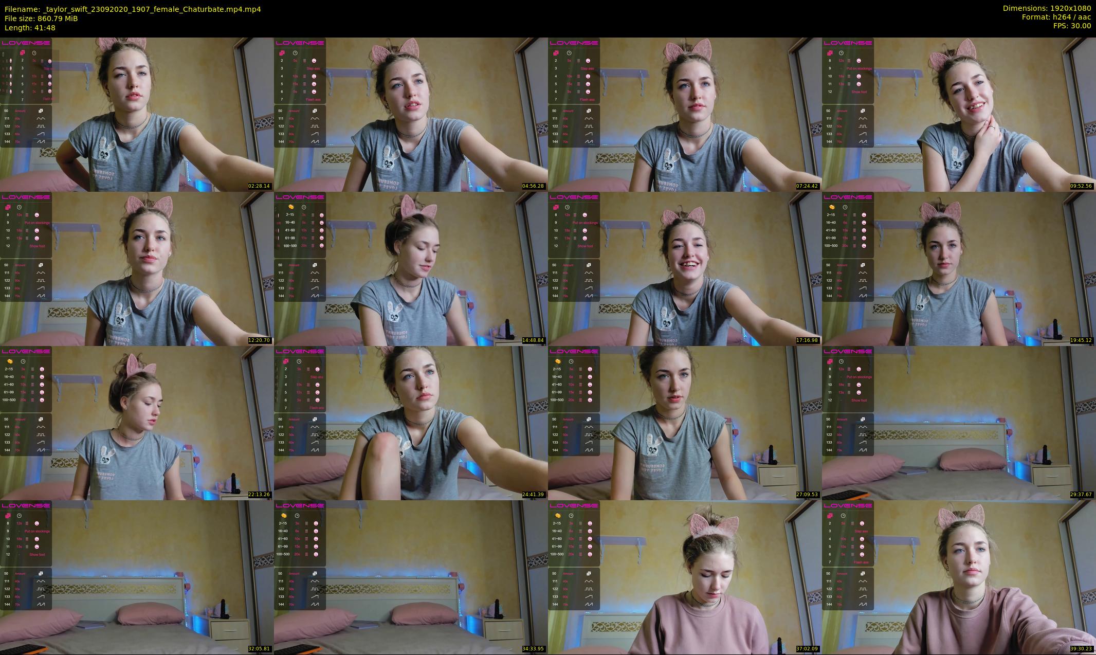 _taylor_swift — 42 minute Chaturbate female cam show recording, 1080p, Sep 23, 2020