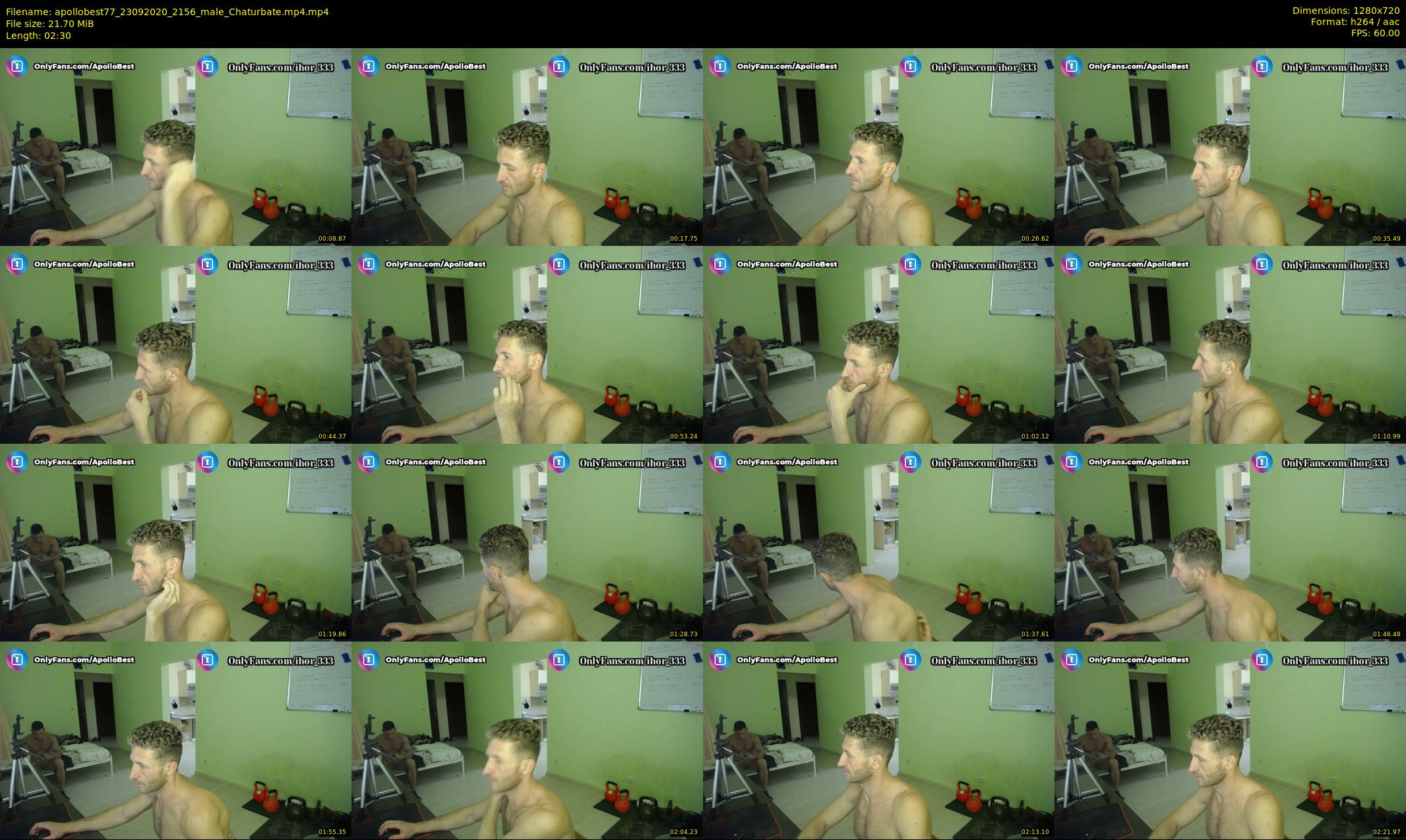 apollobest77 — 3 minute Chaturbate male cam show recording, 720p, Sep 23, 2020