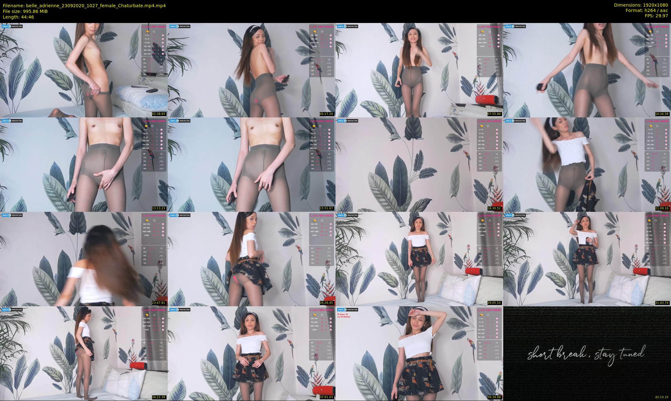 belle_adrienne — 45 minute Chaturbate couple cam show recording, 1080p, Sep 23, 2020
