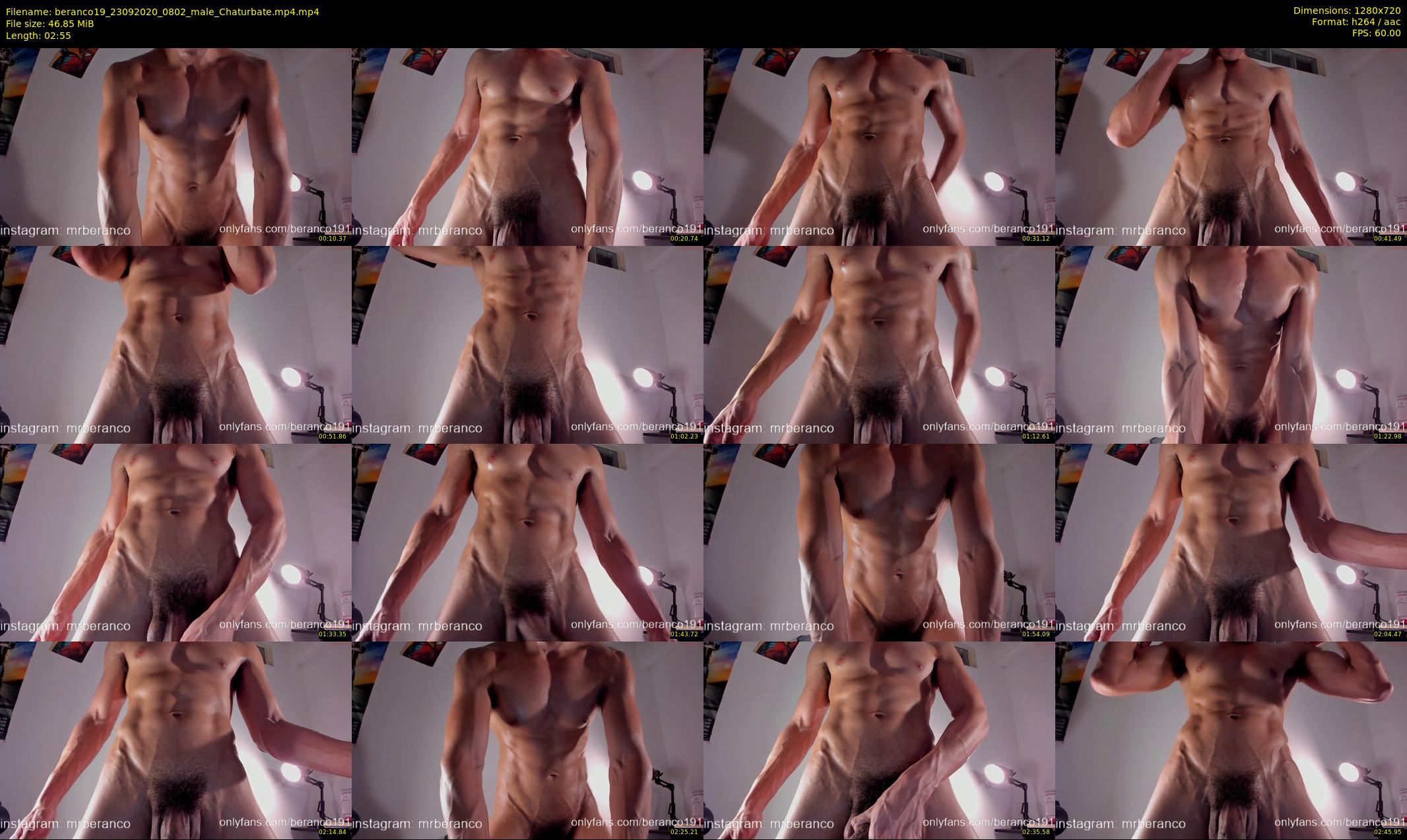 beranco19 — 3 minute Chaturbate male cam show recording, 720p, Sep 23, 2020