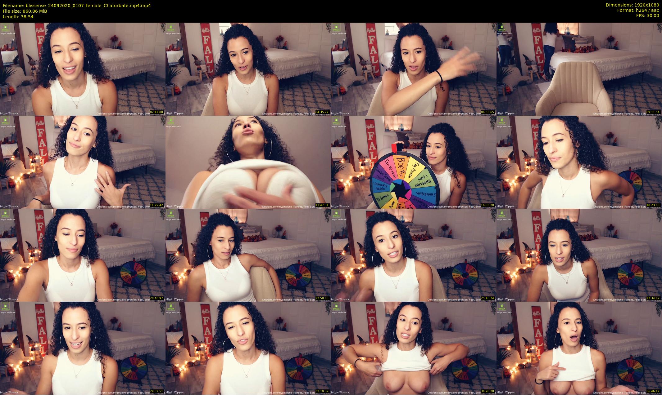 blissense — 39 minute Chaturbate female cam show recording, 1080p, Sep 24, 2020