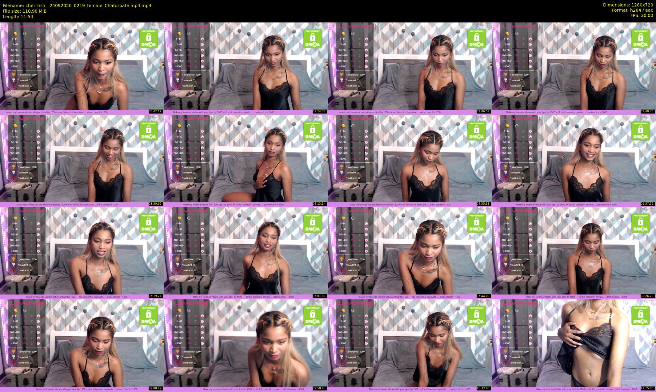cherrrish_ — 12 minute Chaturbate female cam show recording, 720p, Sep 24, 2020