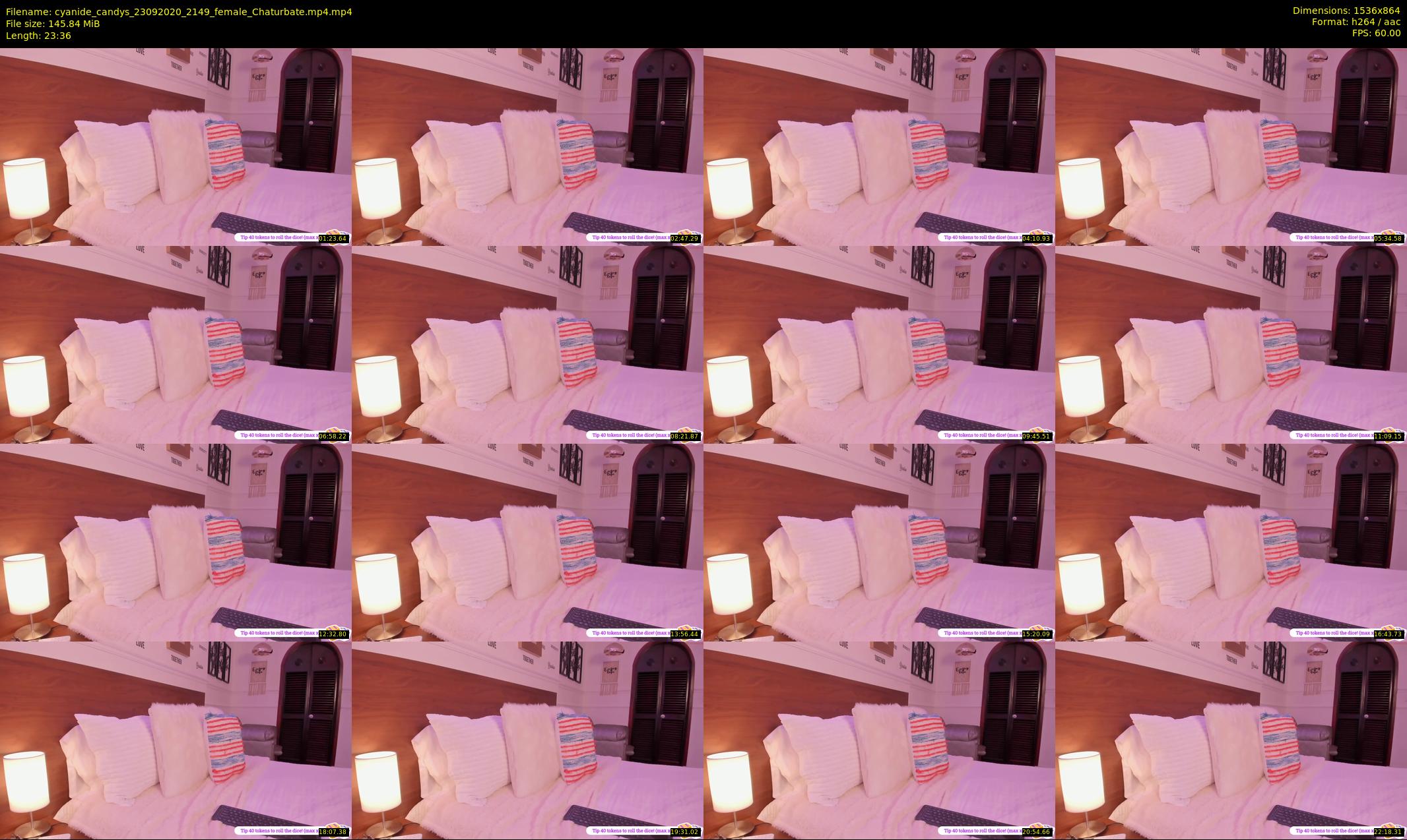 cyanide_candys — 24 minute Chaturbate female cam show recording, 720p, Sep 23, 2020