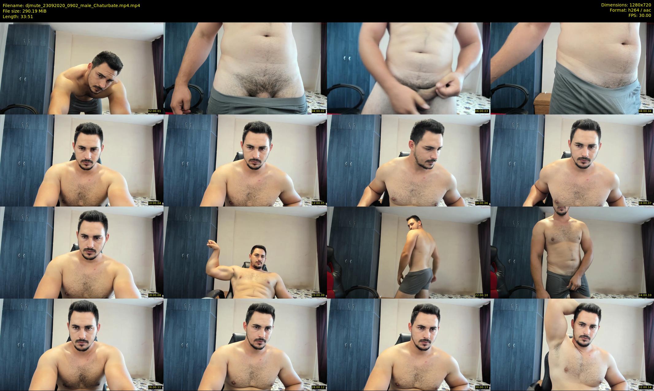djmute — 34 minute Chaturbate male cam show recording, 720p, Sep 23, 2020