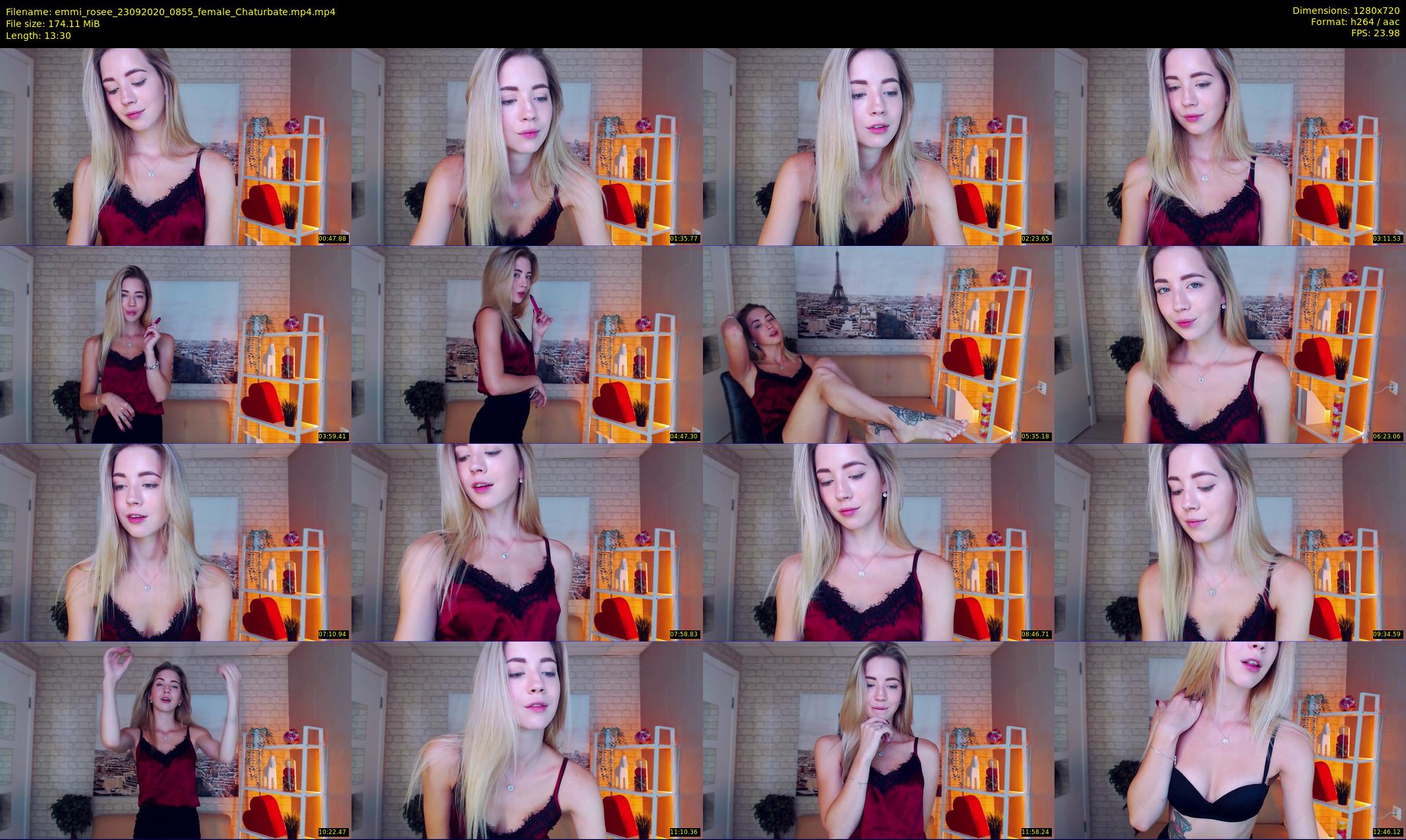 emmi_rosee — 14 minute Chaturbate female cam show recording, 720p, Sep 23, 2020