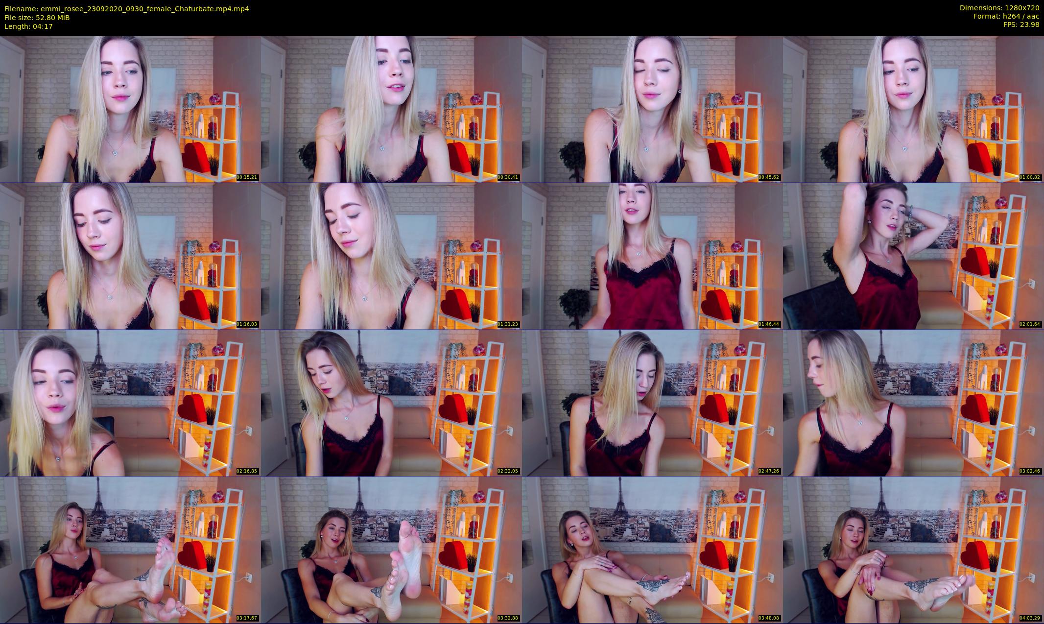 emmi_rosee — 5 minute Chaturbate female cam show recording, 720p, Sep 23, 2020