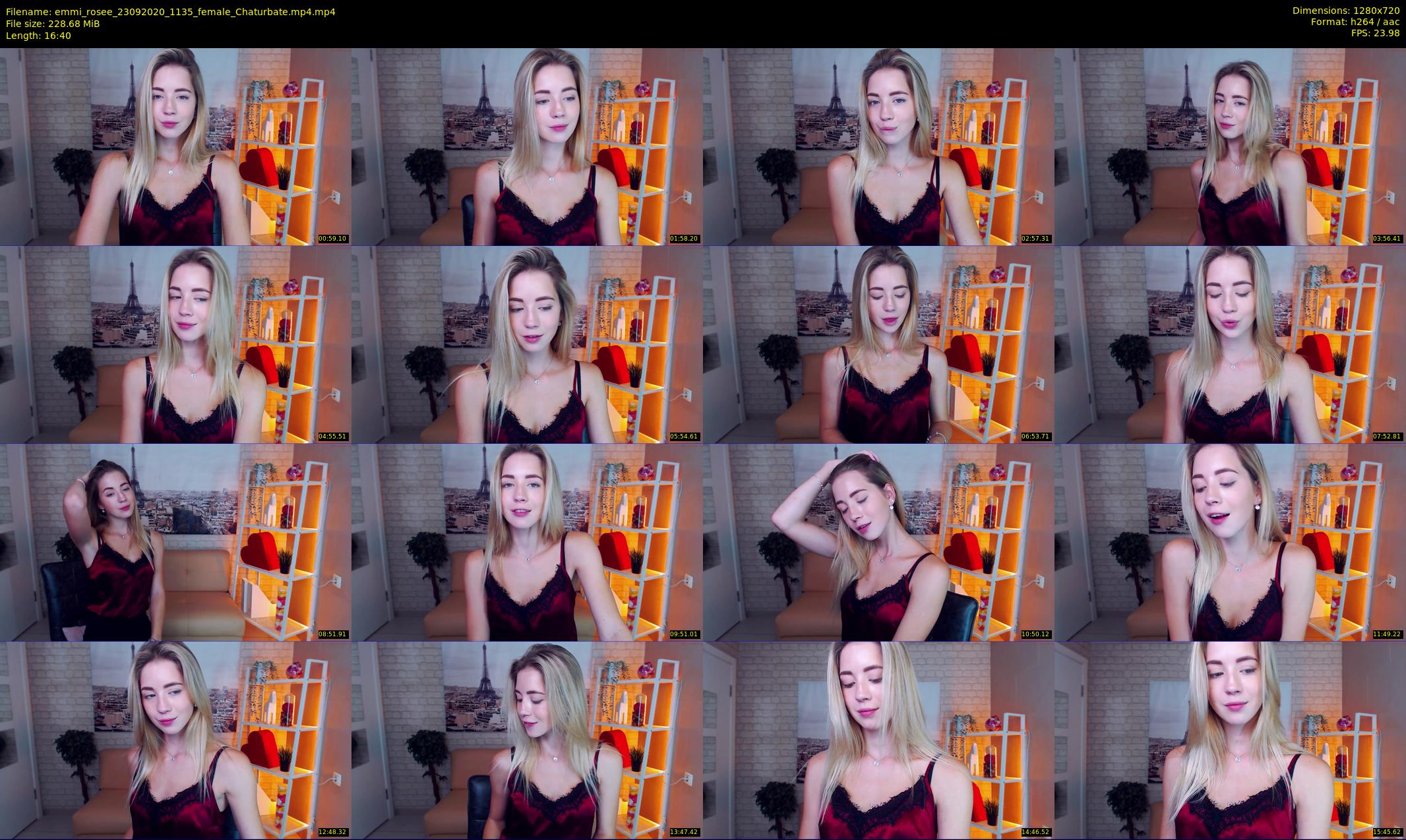 emmi_rosee — 17 minute Chaturbate female cam show recording, 720p, Sep 23, 2020